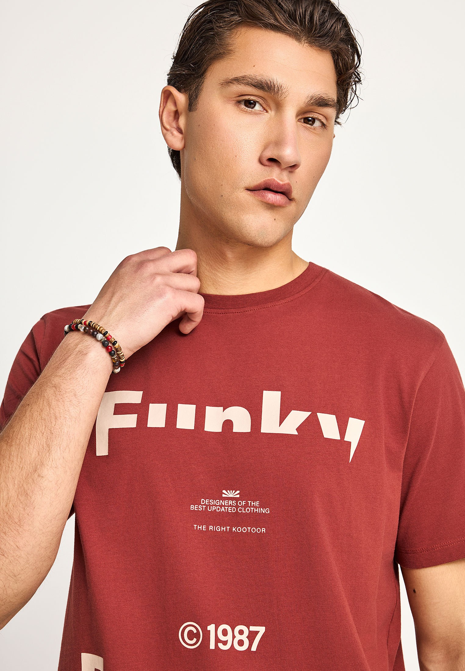 Men's Shirts Funky Buddha Brown