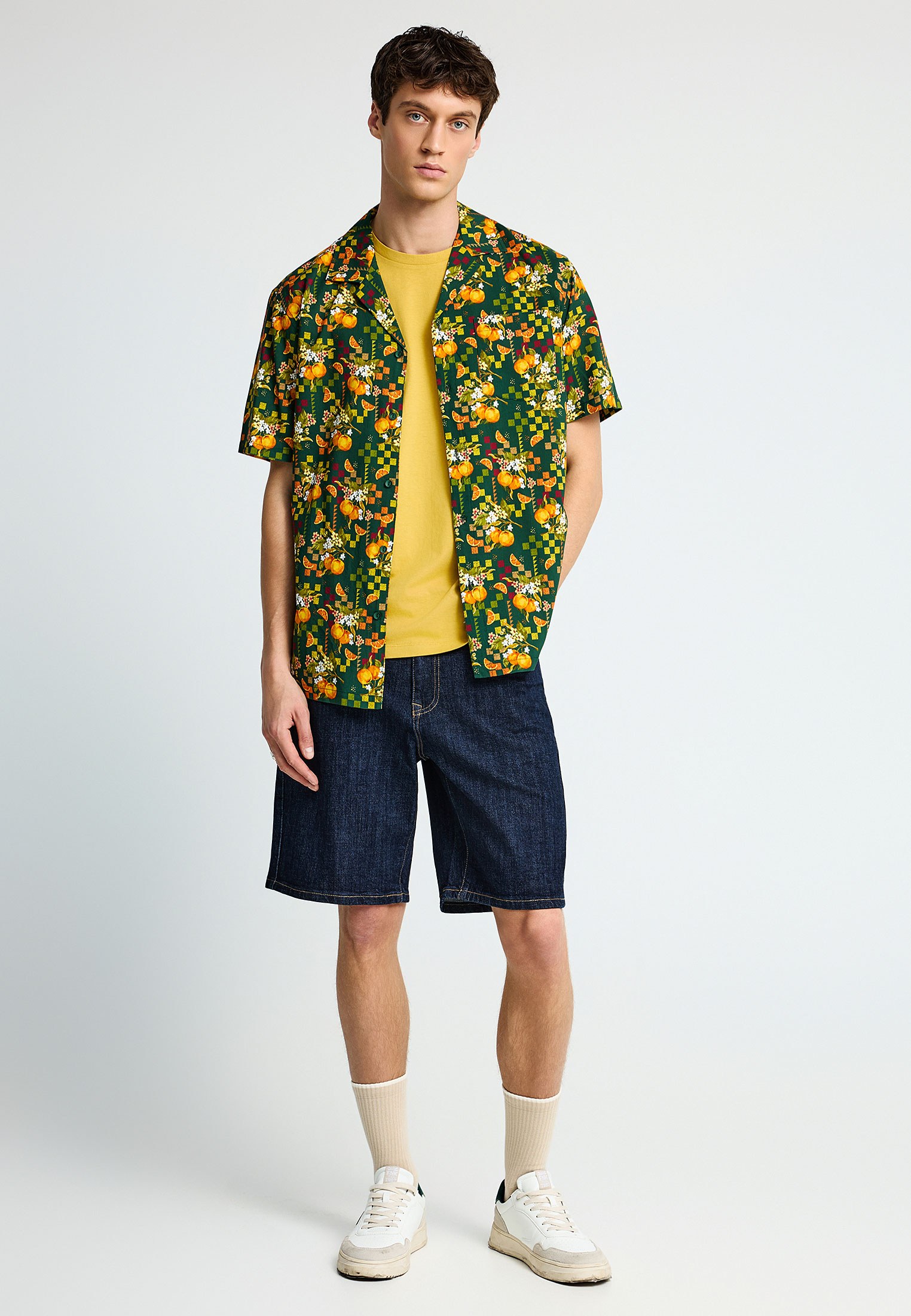 Men's Shirts Funky Buddha Green