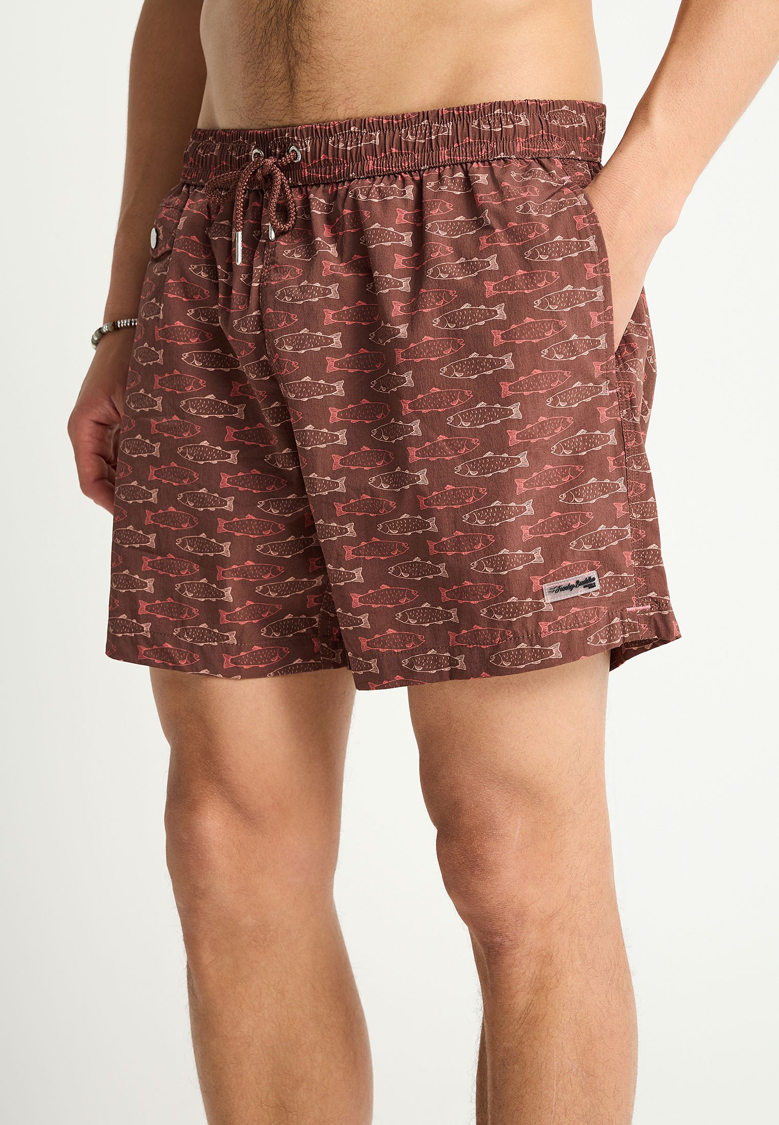 Men's Swim Shorts Funky Buddha Green