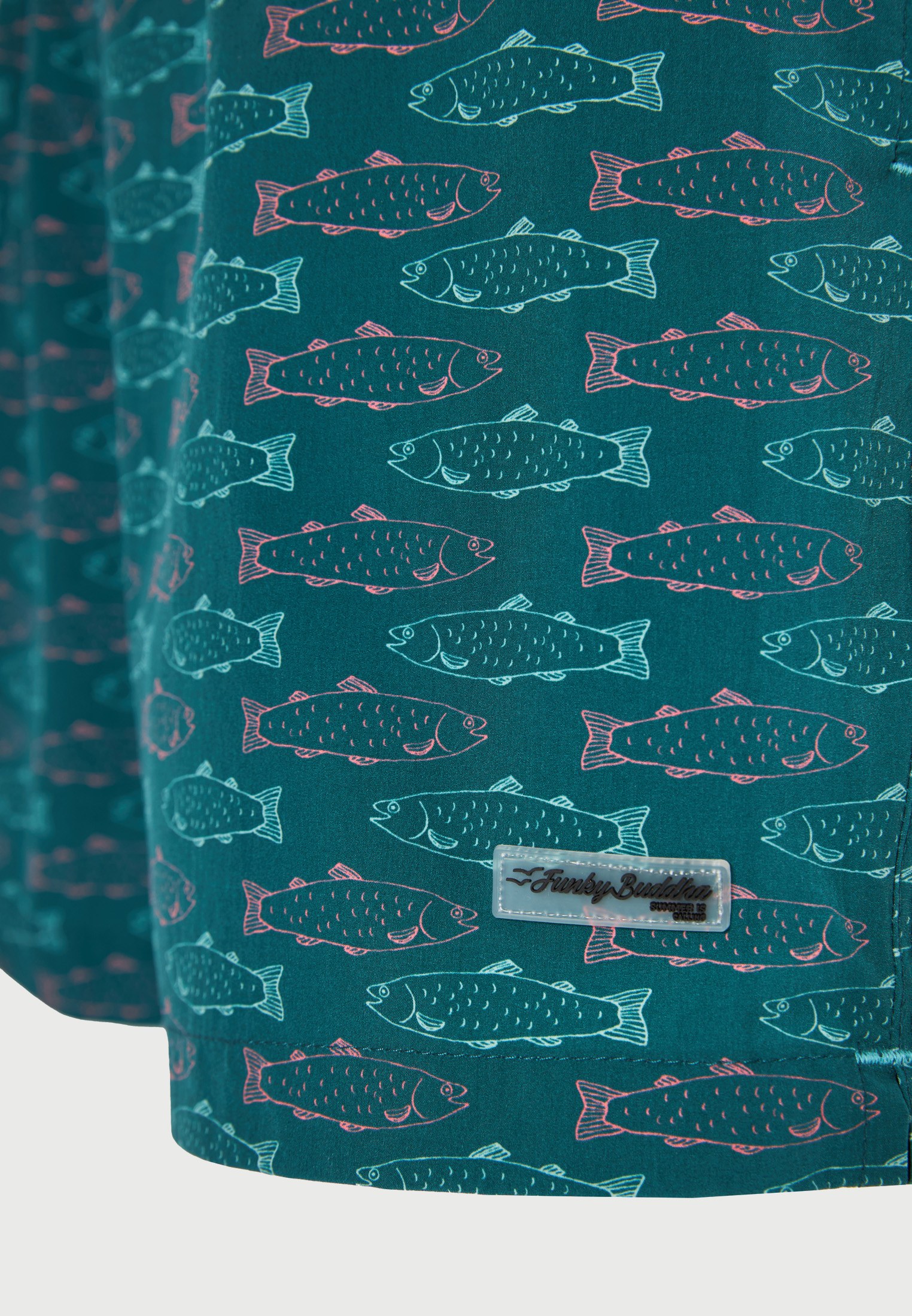 Men's Swim Shorts Funky Buddha Green