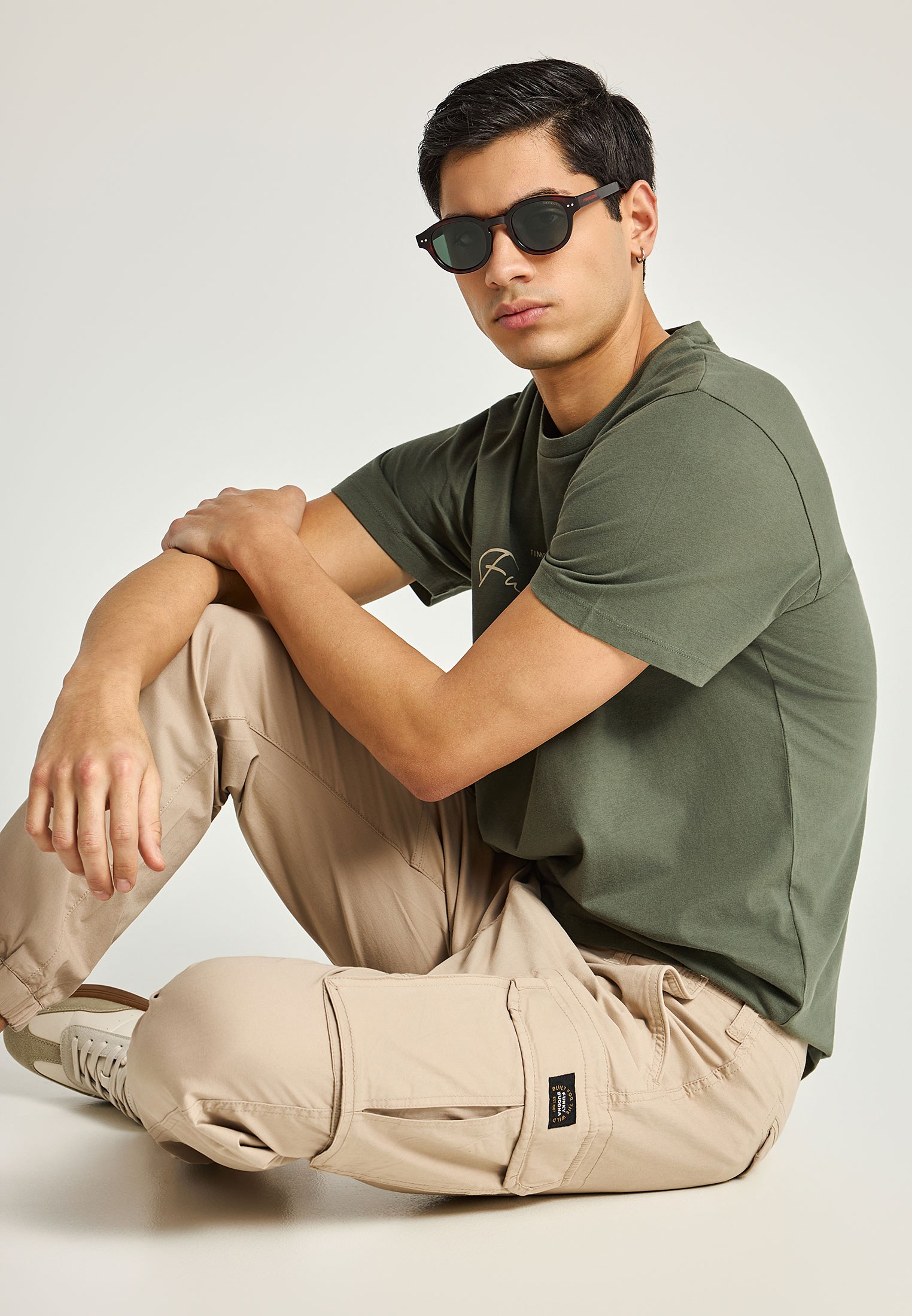 Men's Trousers Funky Buddha Beige