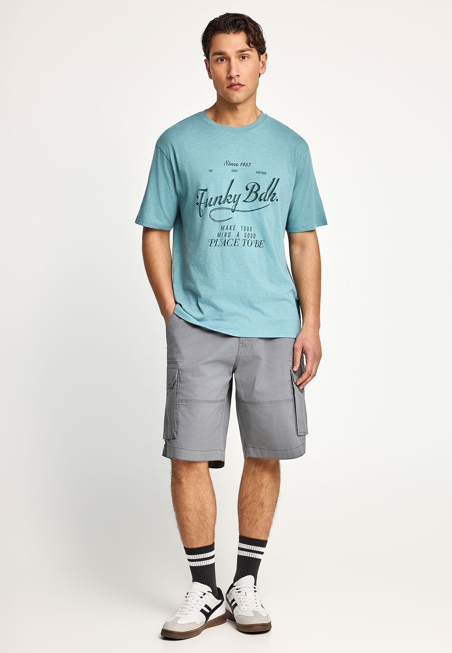 Men's Shirts Funky Buddha Blue