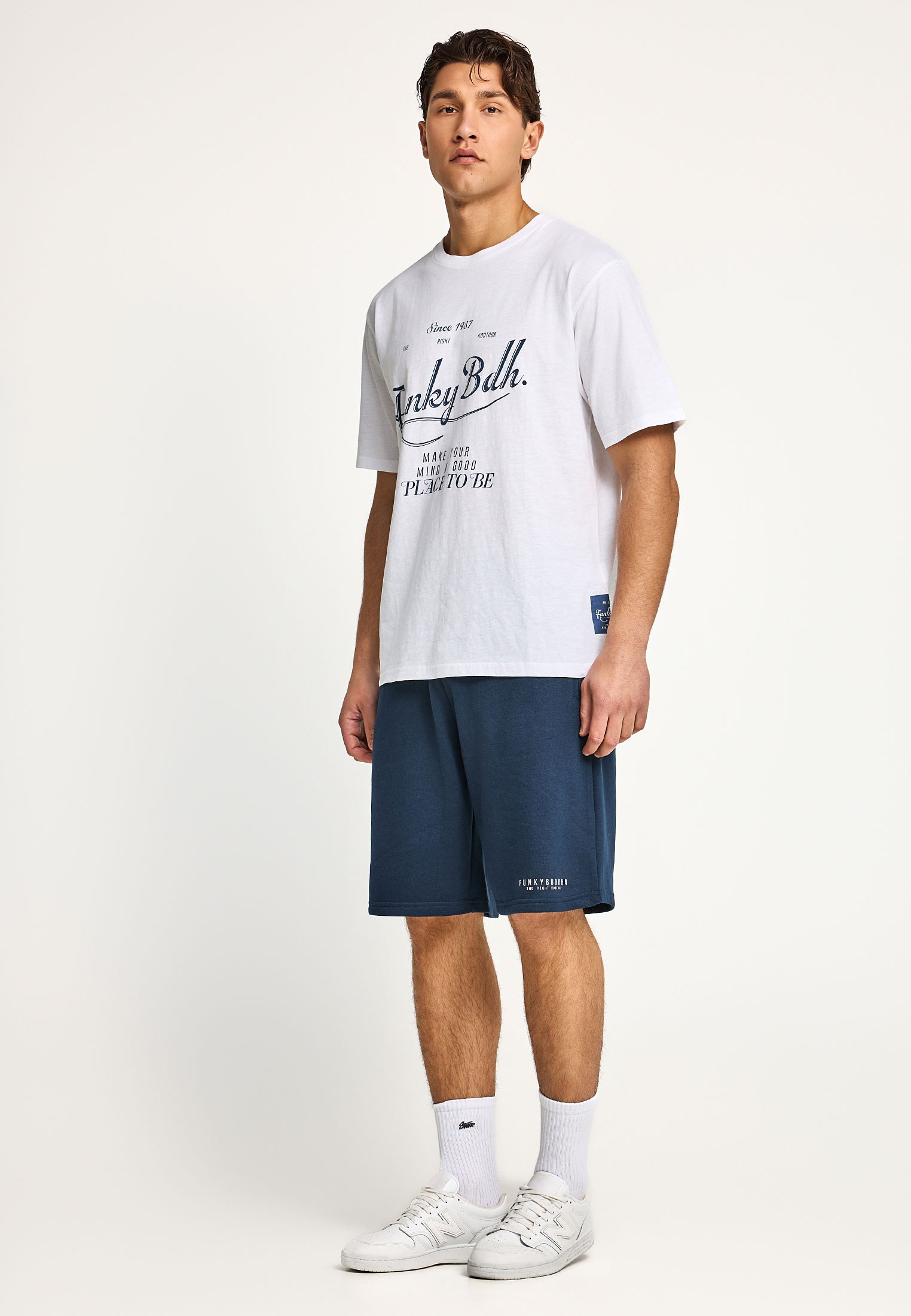 Men's Shirts Funky Buddha White