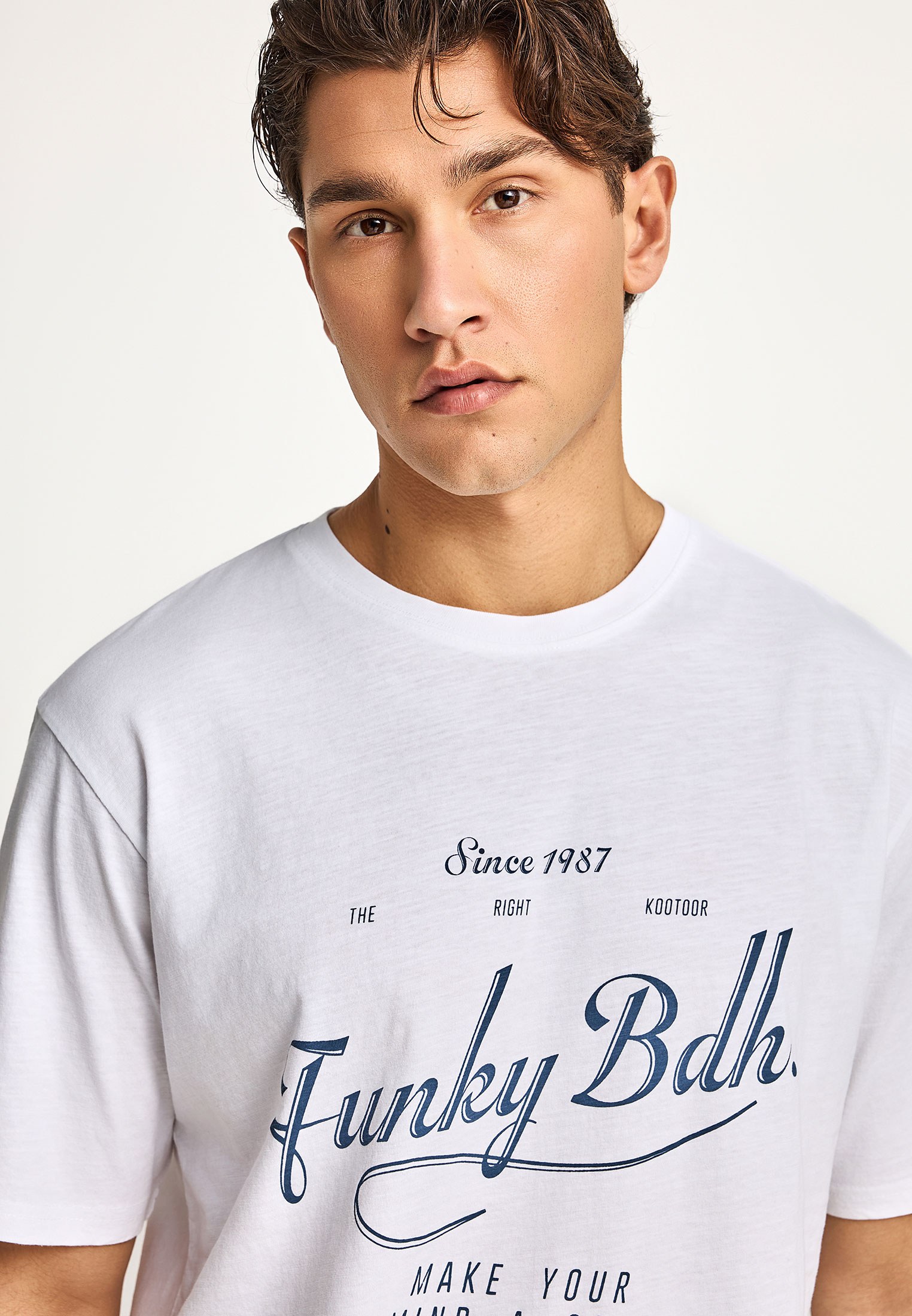 Men's Shirts Funky Buddha White