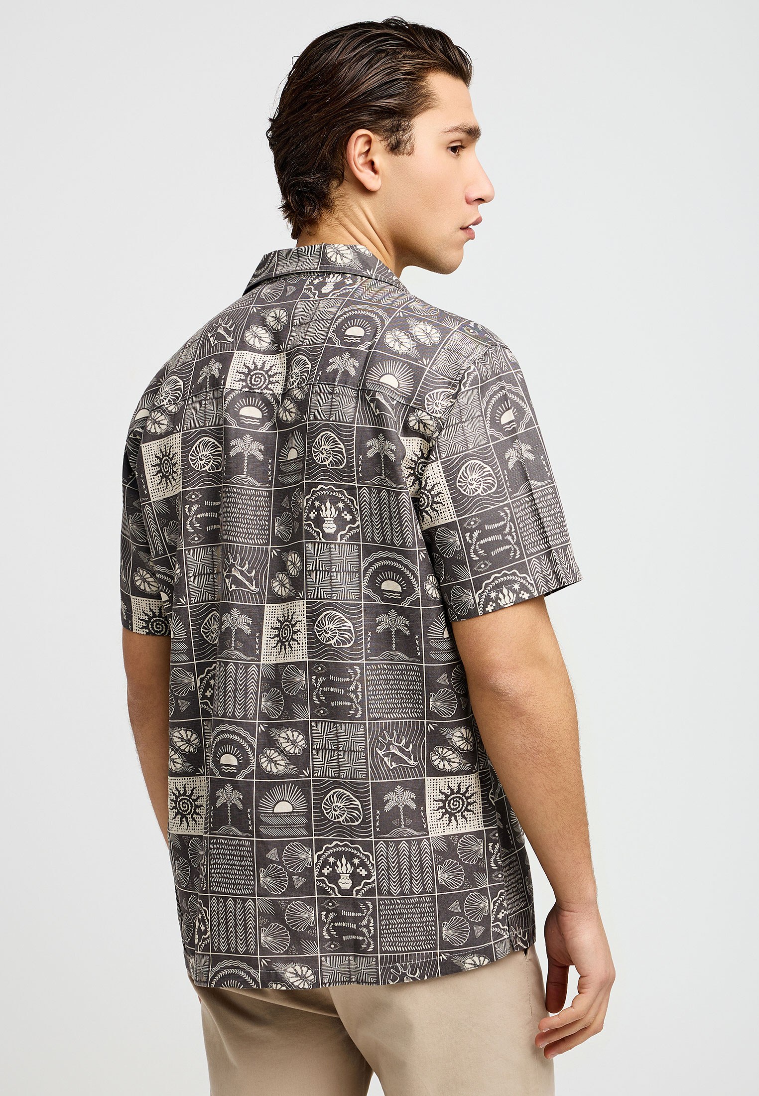 Men's Shirts Funky Buddha Beige