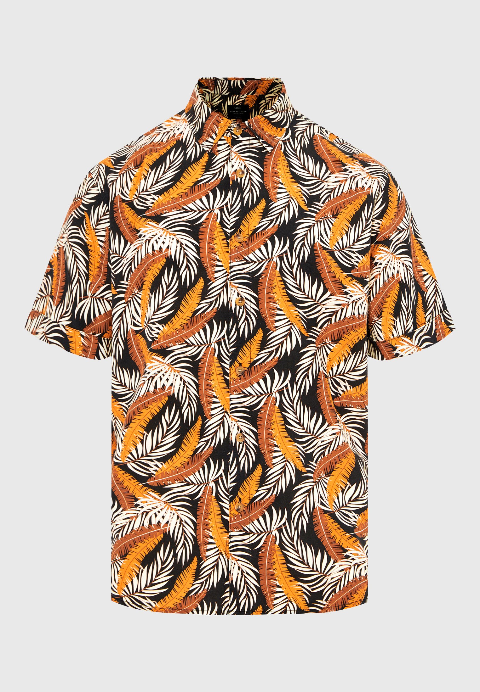 Men's Shirts Funky Buddha Brown