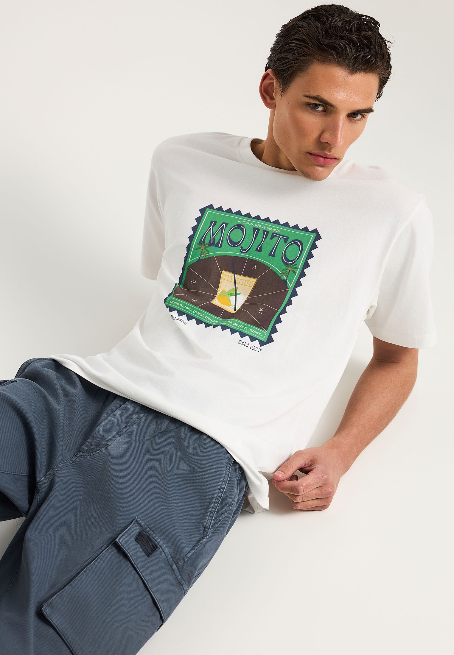 Men's Trousers Funky Buddha Blue