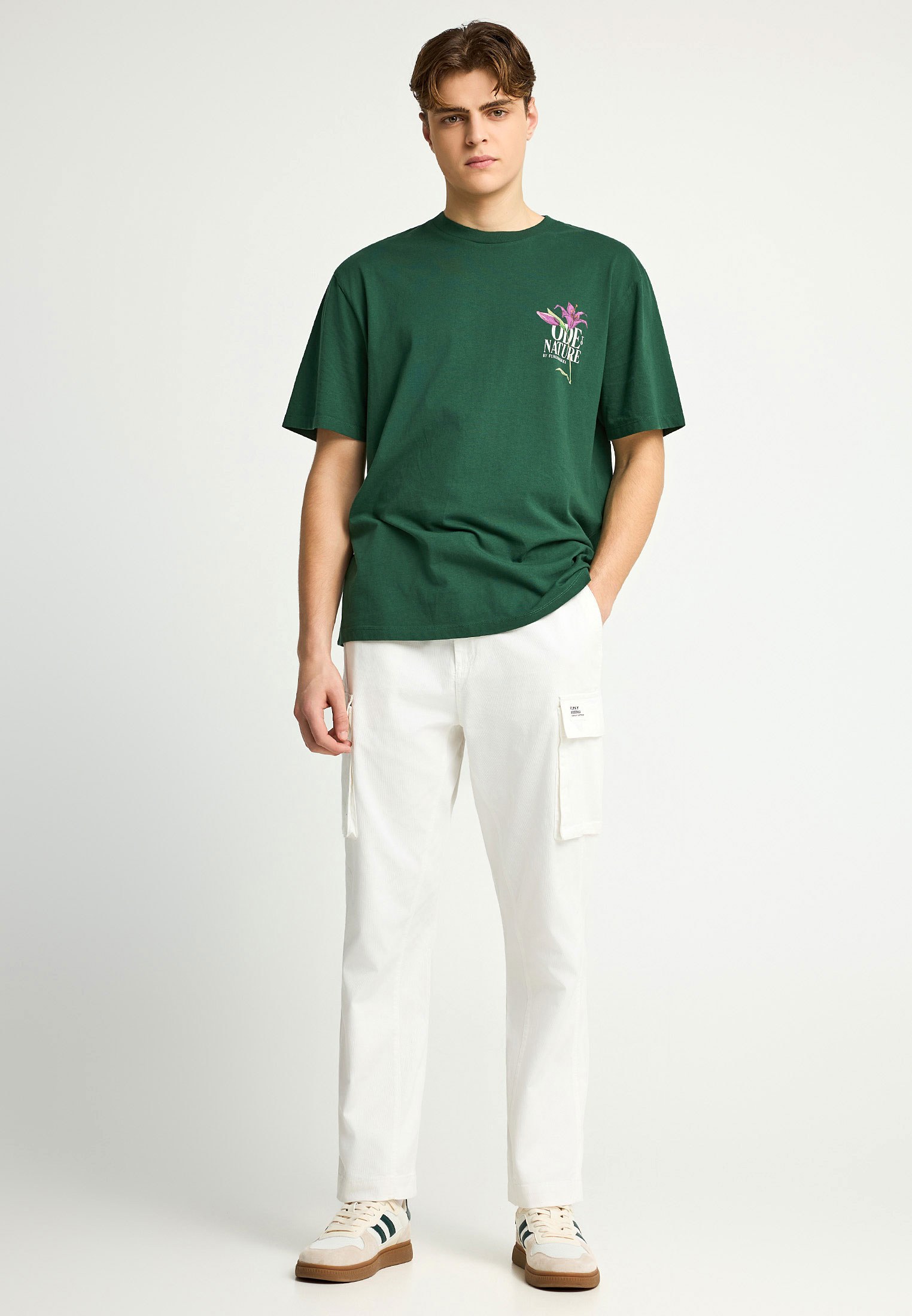 Men's Trousers Funky Buddha White