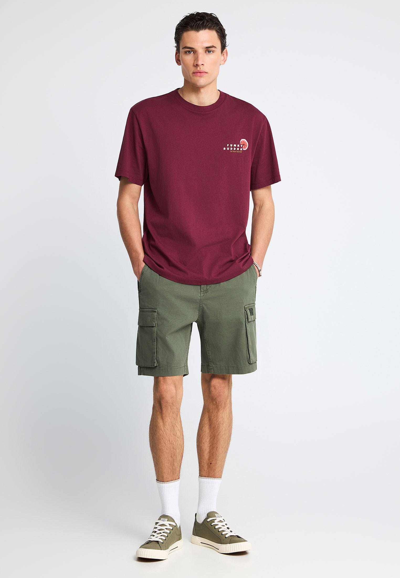 Men's Shorts Funky Buddha Green