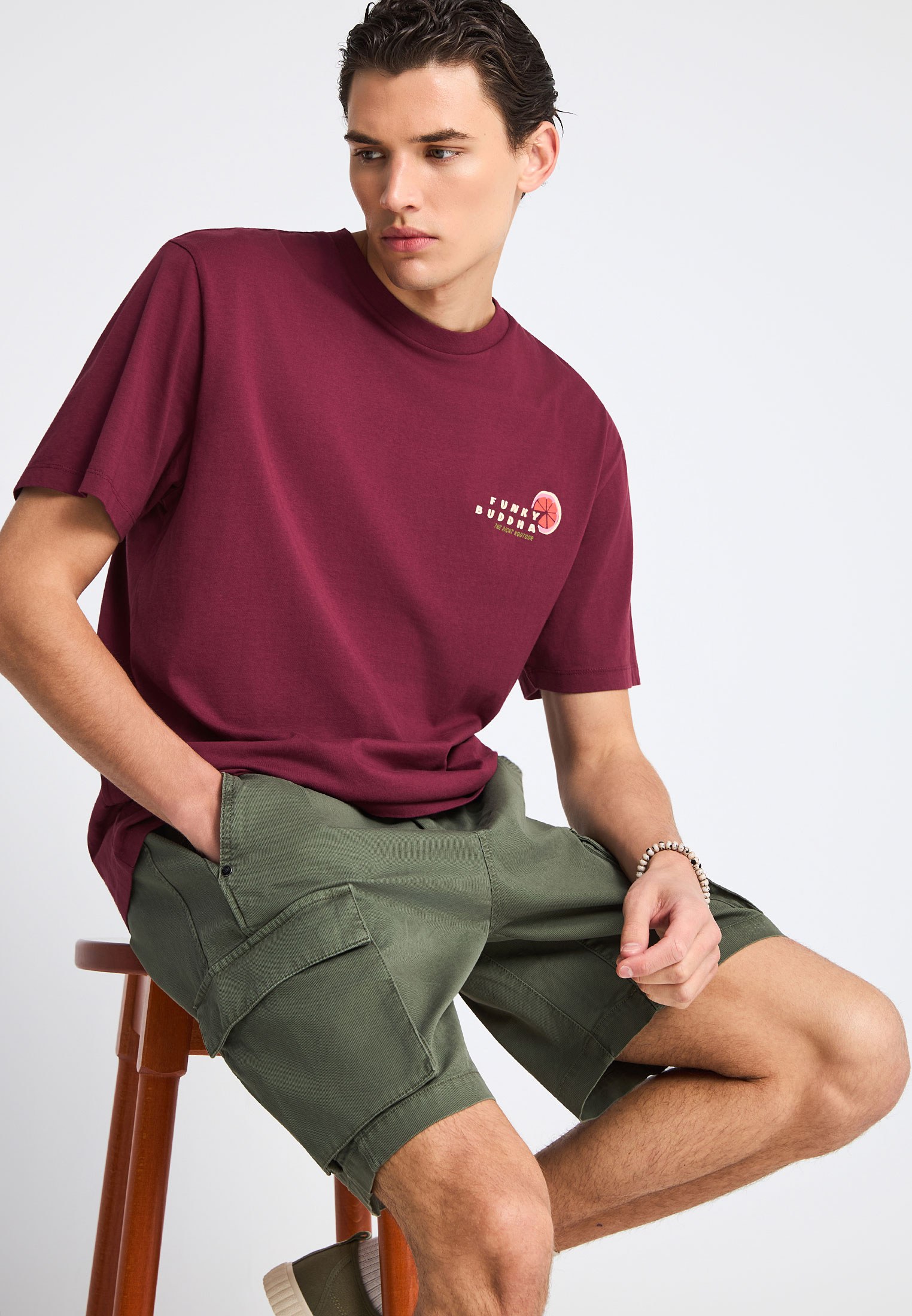 Men's Shorts Funky Buddha Green