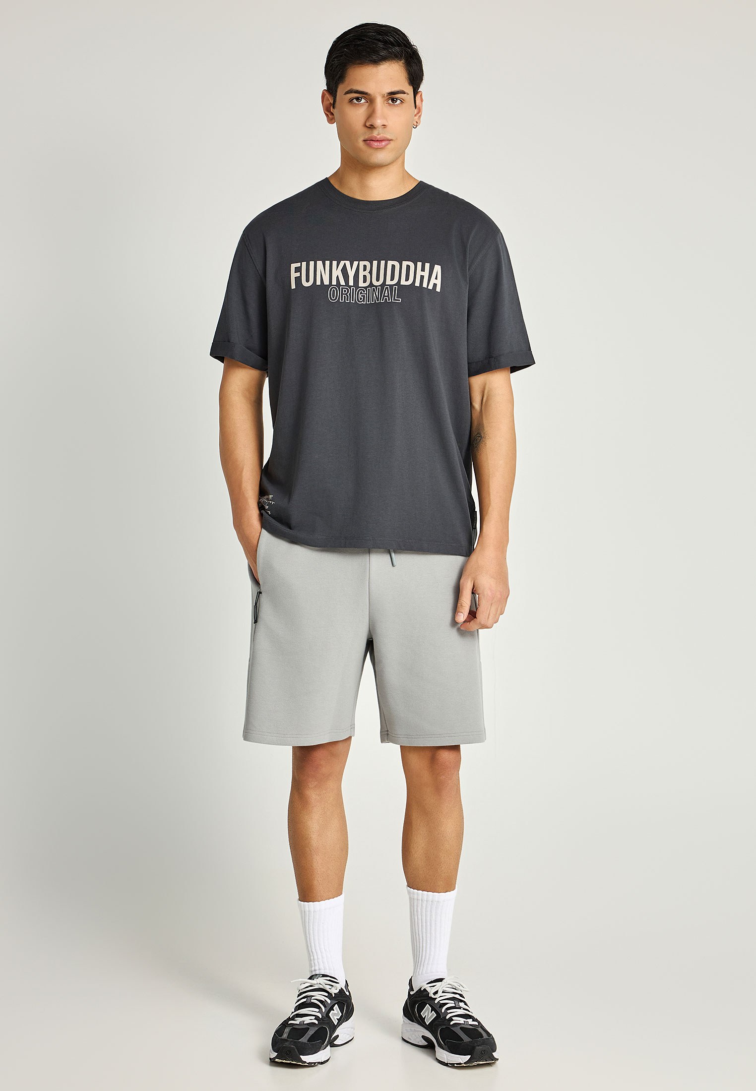 Men's Shirts Funky Buddha Gray