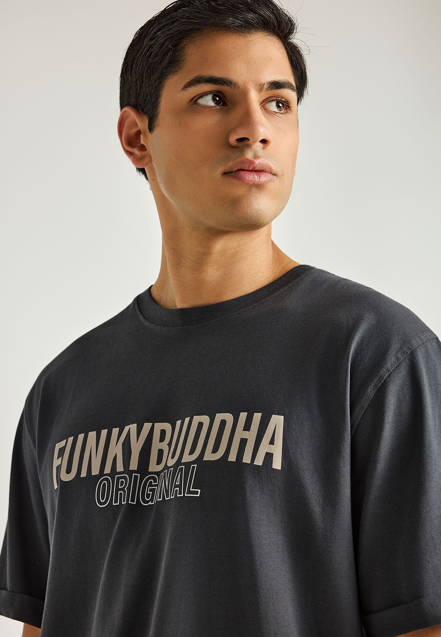Men's Shirts Funky Buddha Gray