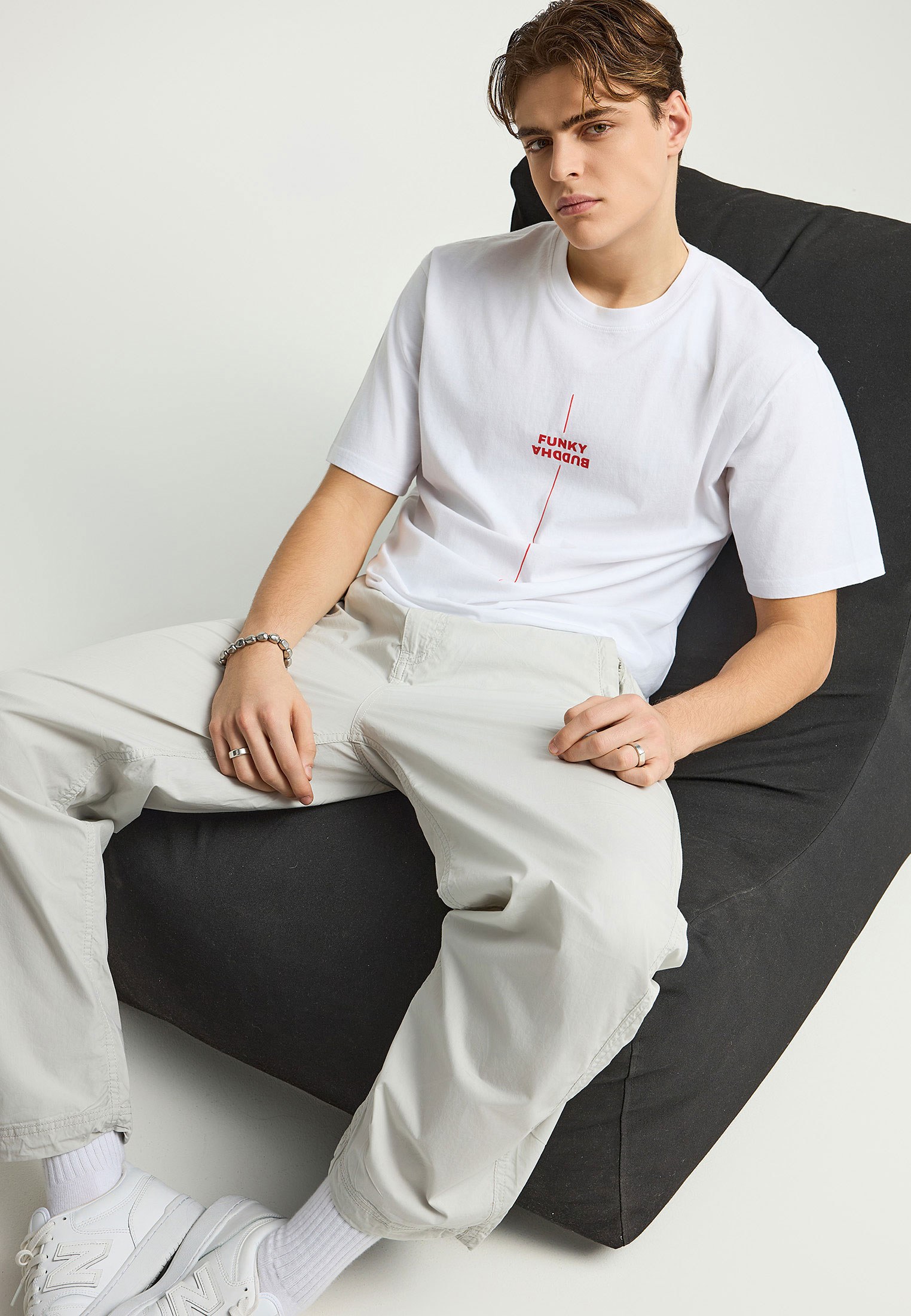 Men's Trousers Funky Buddha Beige