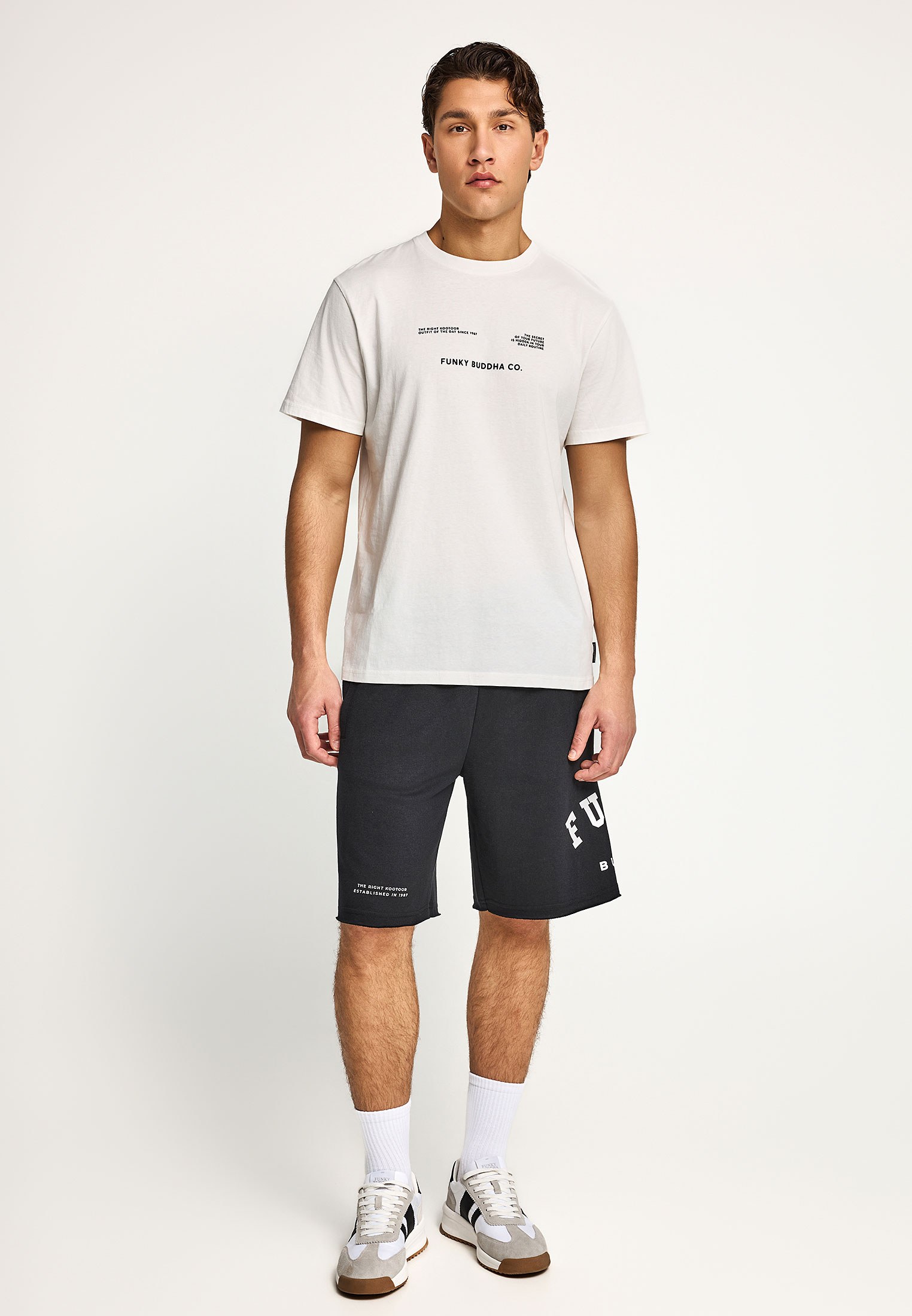 Men's Shirts Funky Buddha White