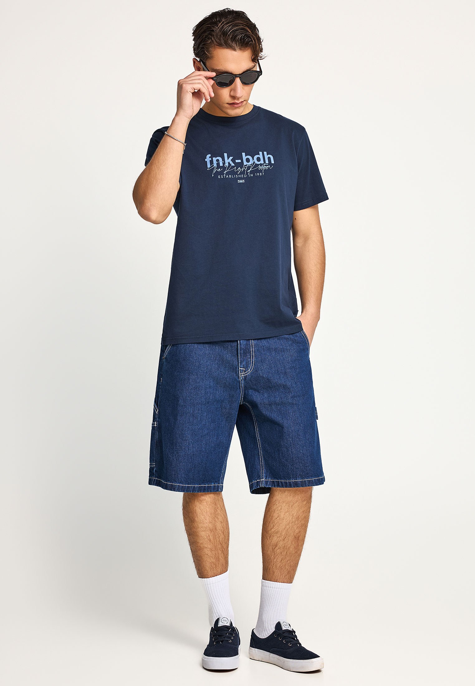 Men's Shirts Funky Buddha Navy