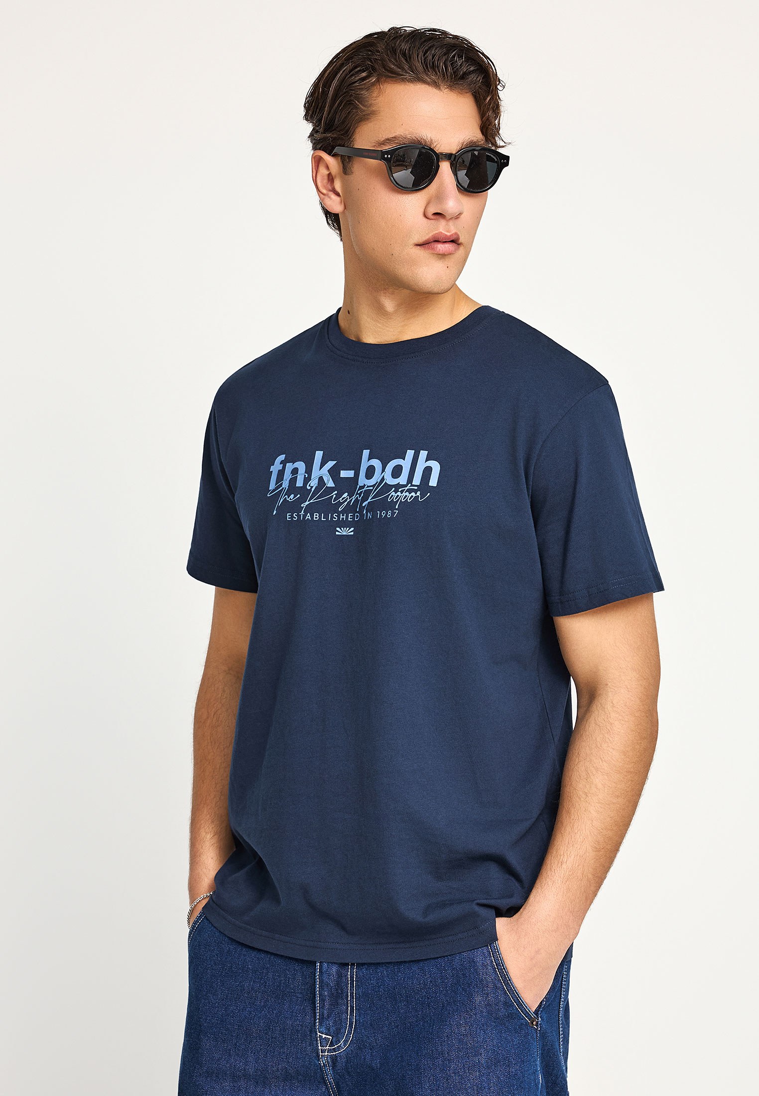 Men's Shirts Funky Buddha Navy
