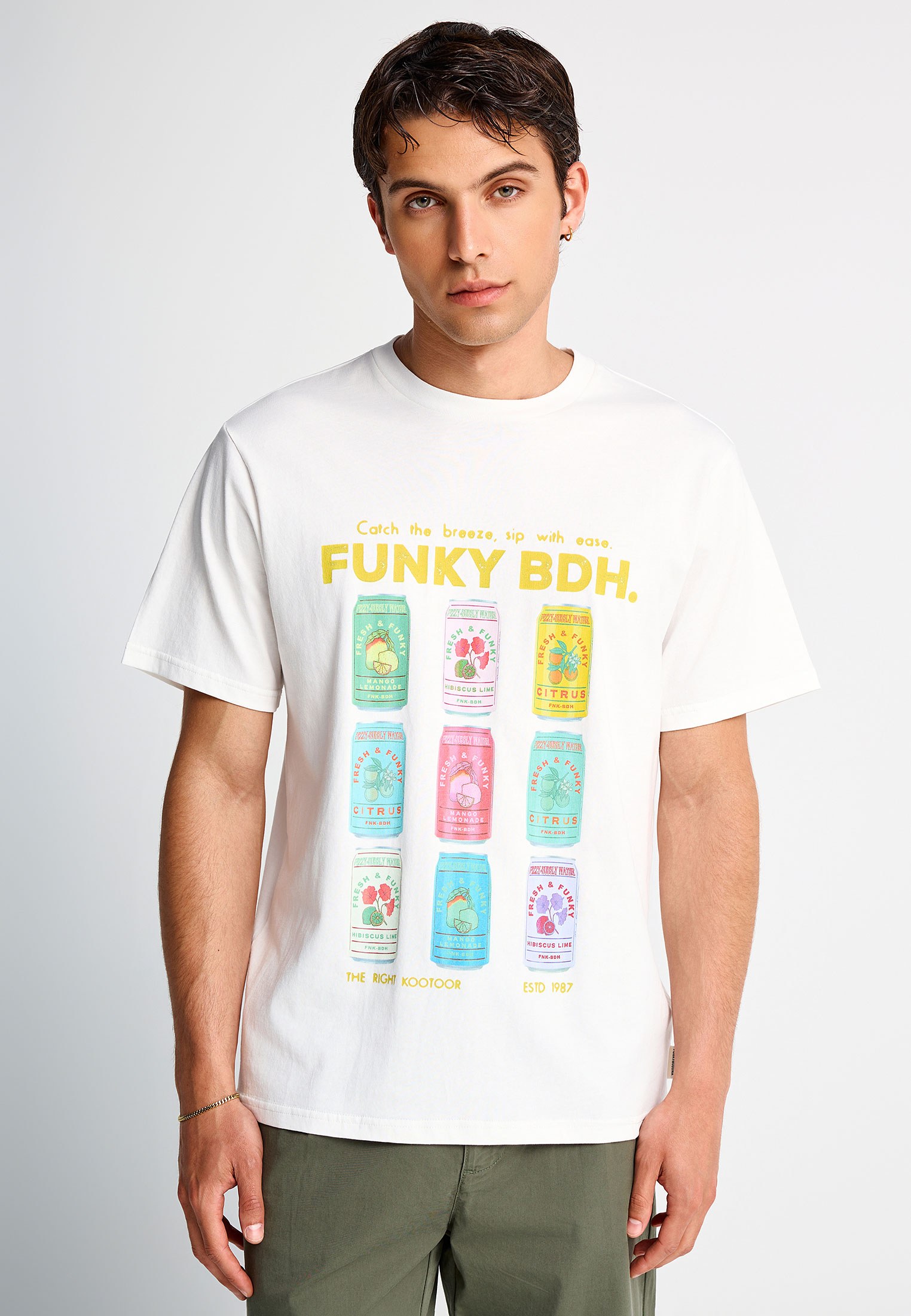Ανδρικό βαμβακερό t-shirt με τύπωμα