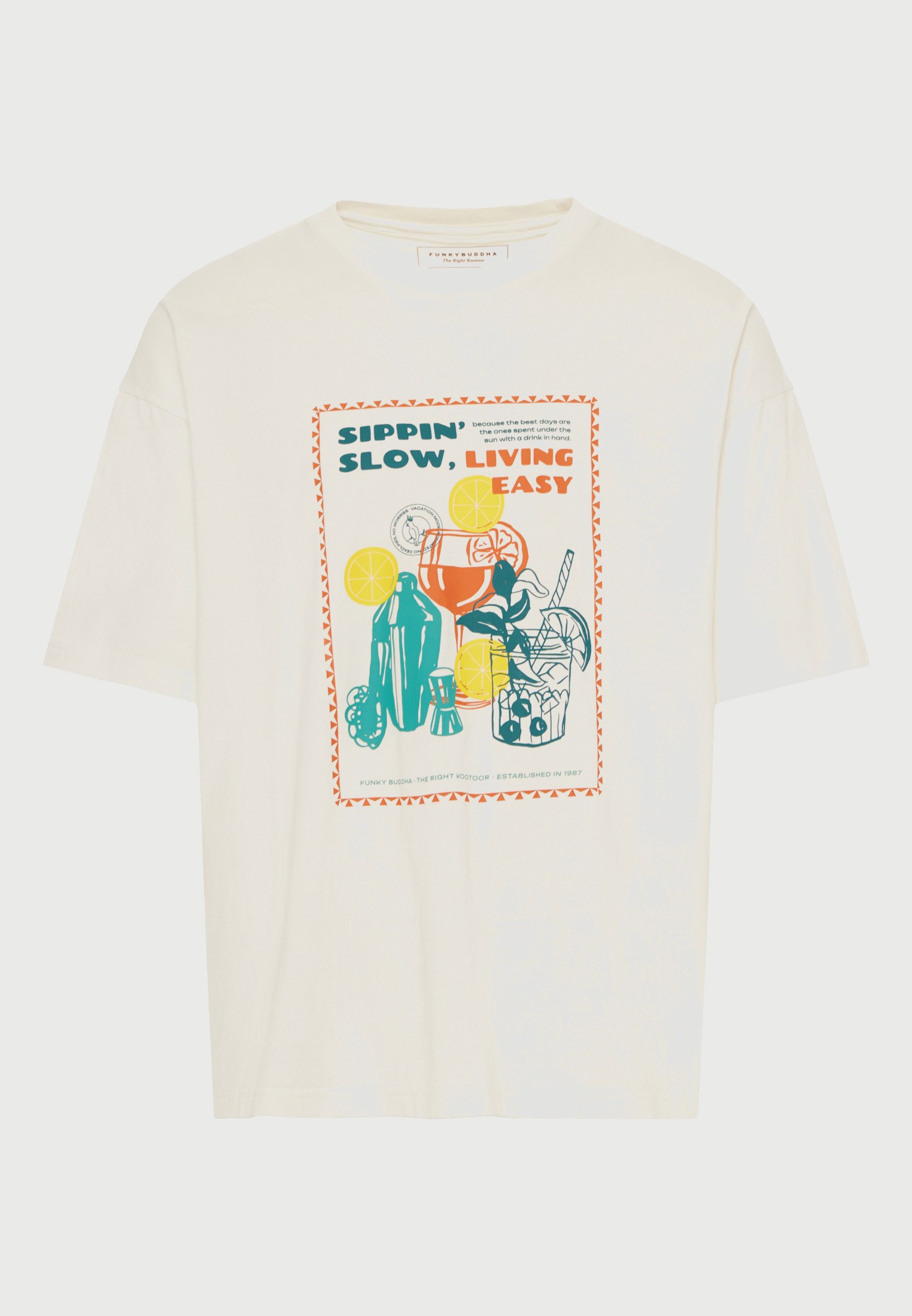 Ανδρικό βαμβακερό t-shirt με τύπωμα