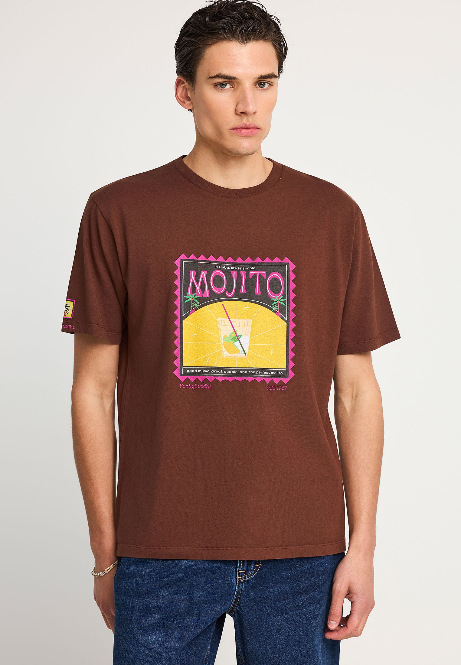 Ανδρικό relaxed t-shirt με τύπωμα