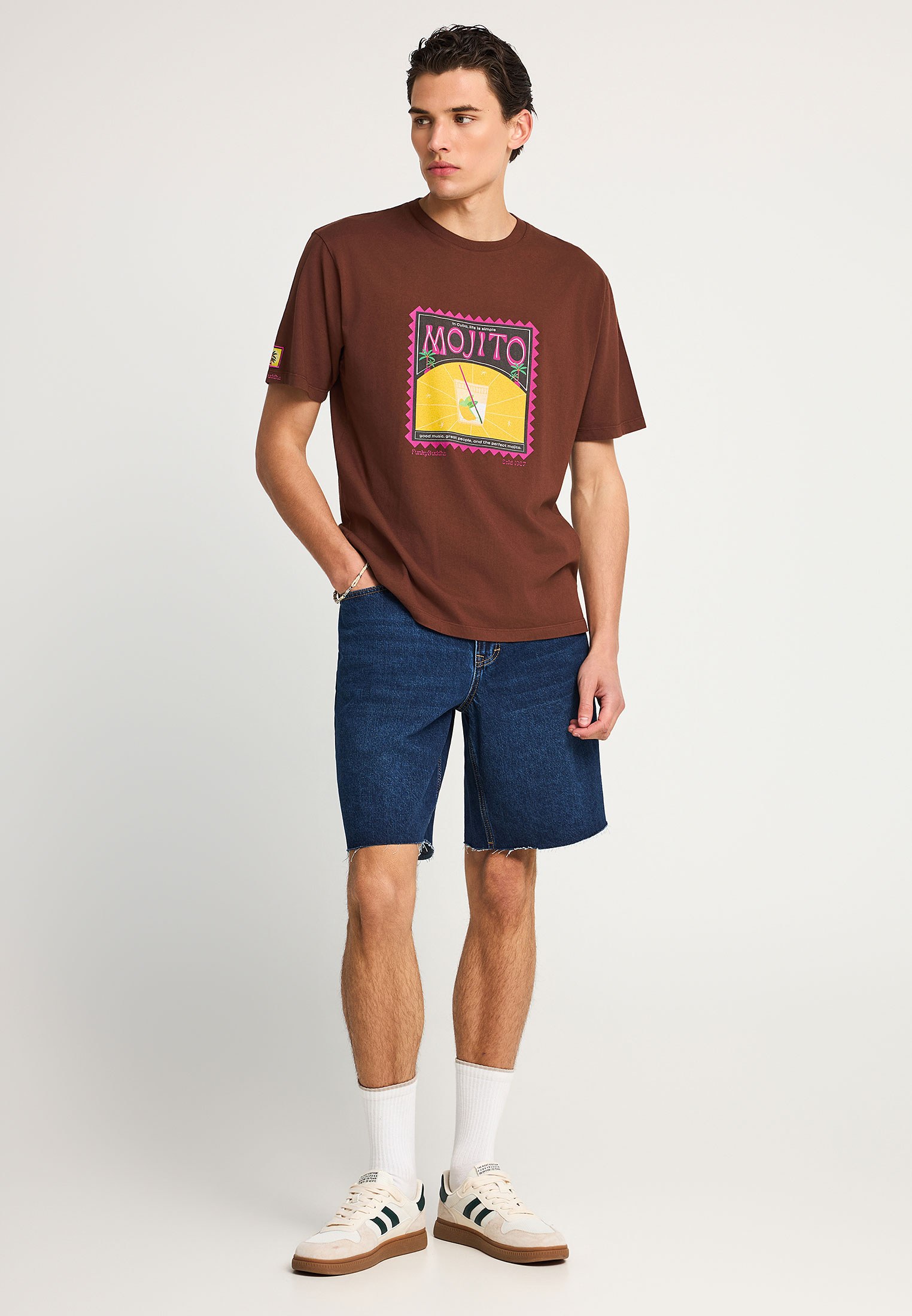 Ανδρικό relaxed t-shirt με τύπωμα