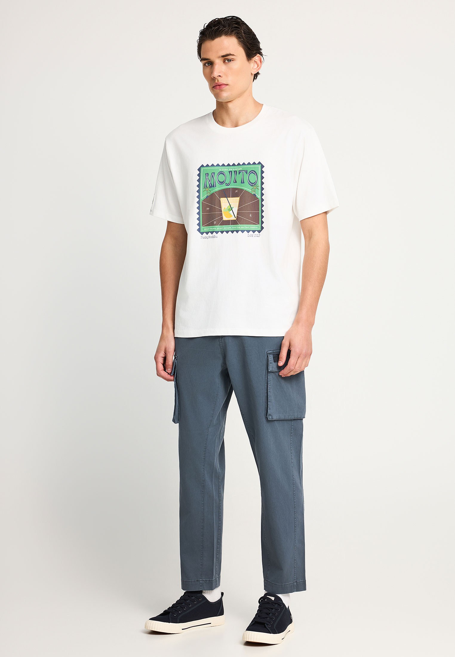 Men's Shirts Funky Buddha White