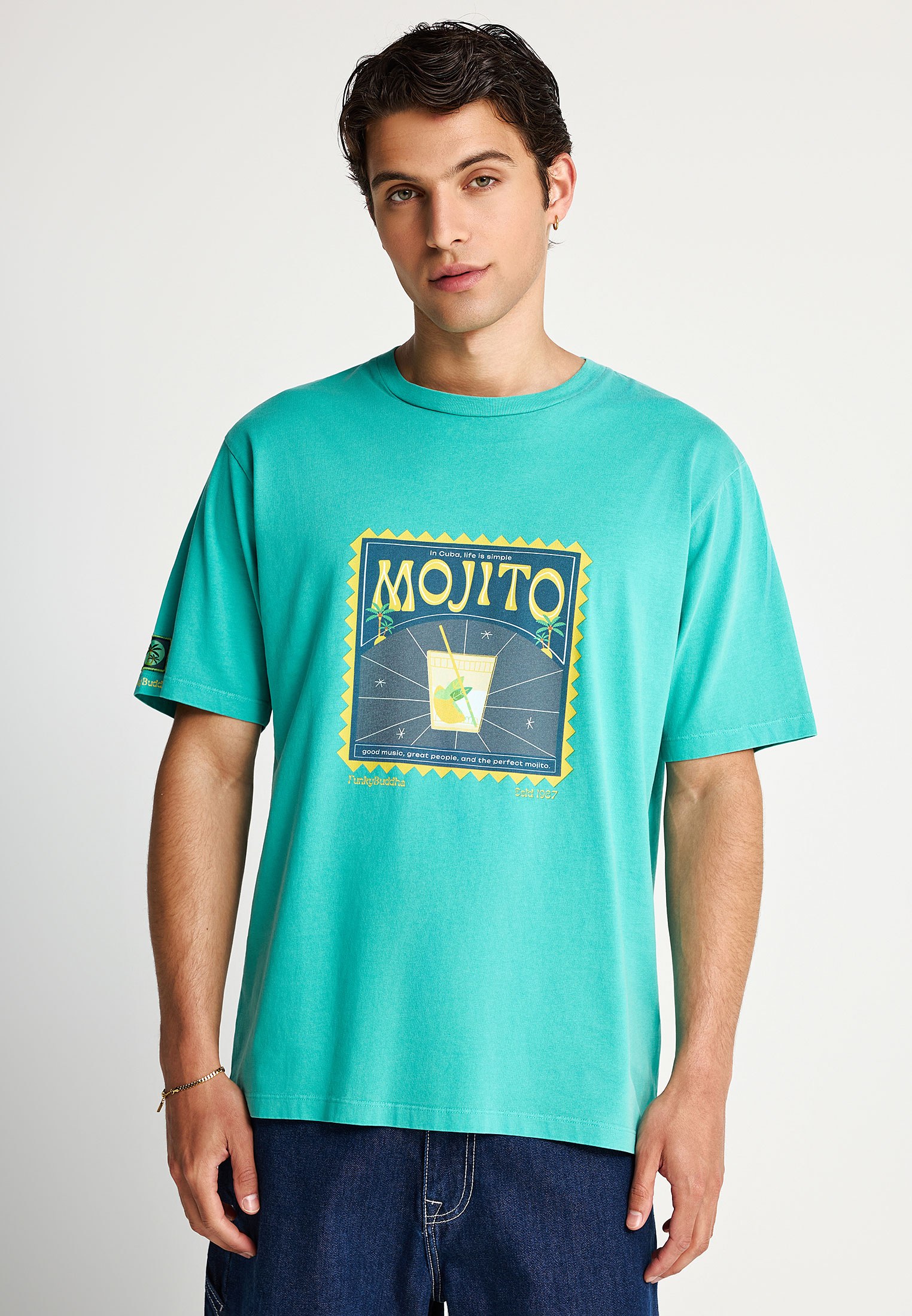 Ανδρικό relaxed t-shirt με τύπωμα