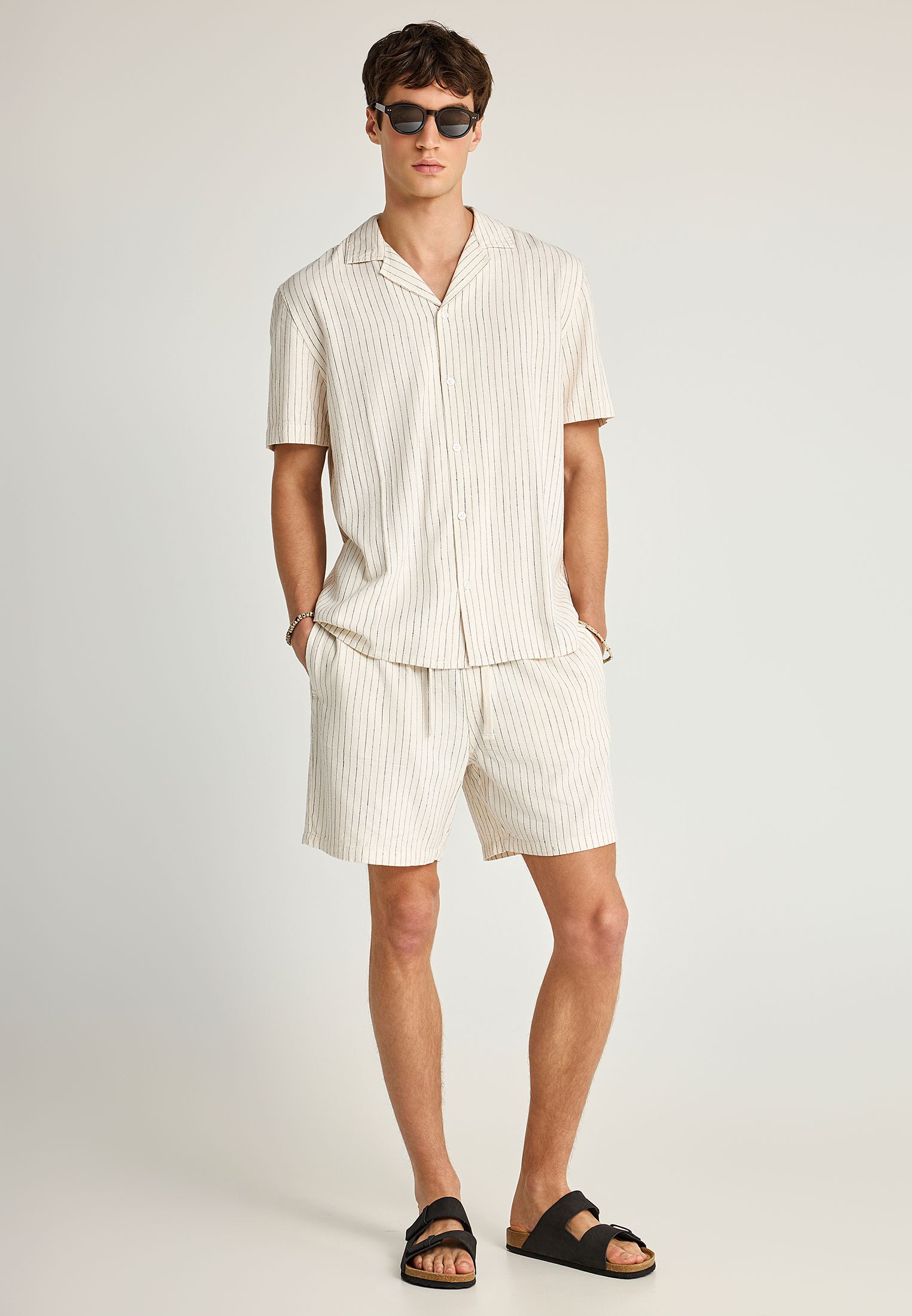 Men's Trousers Funky Buddha White