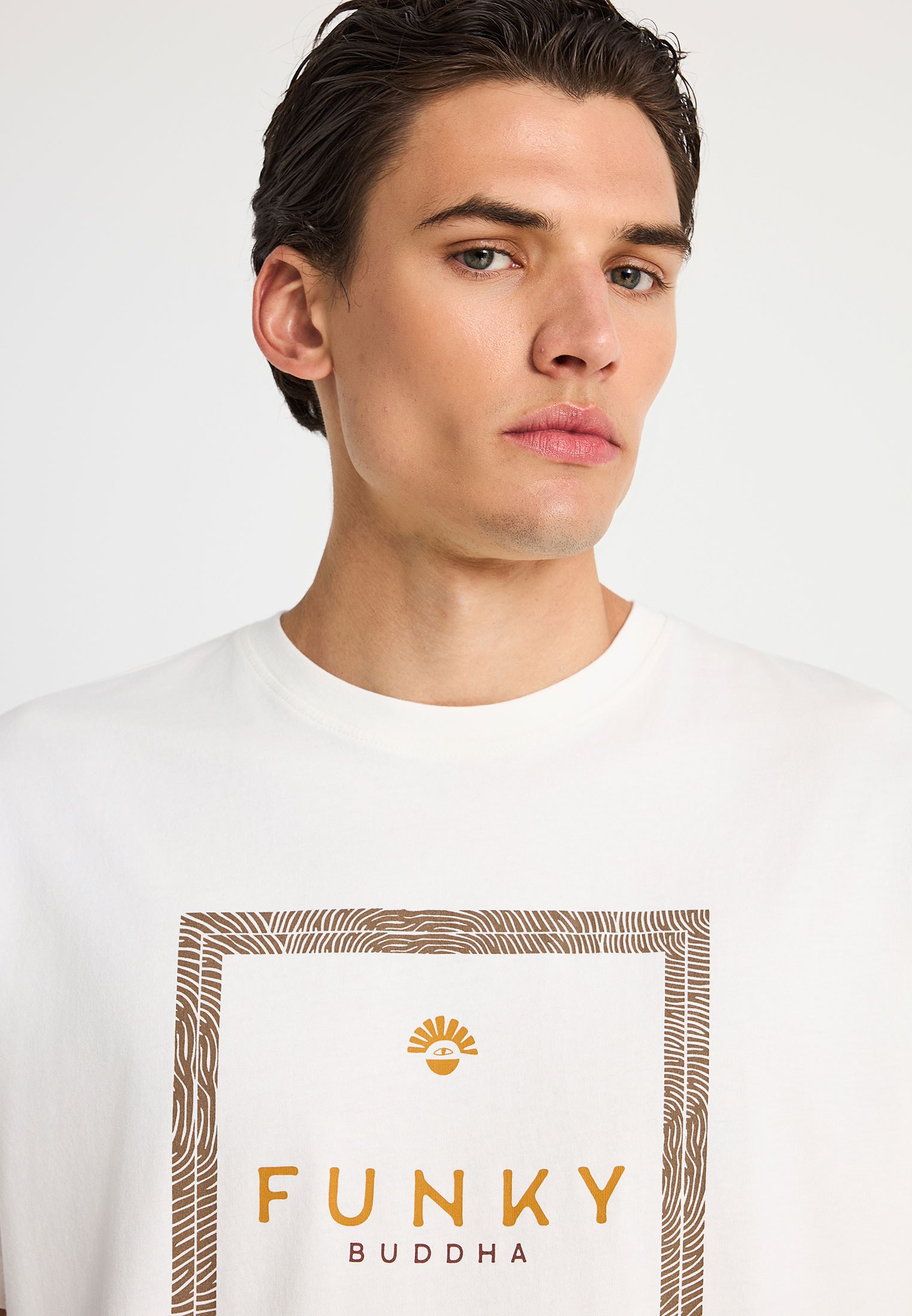 Men's Shirts Funky Buddha White