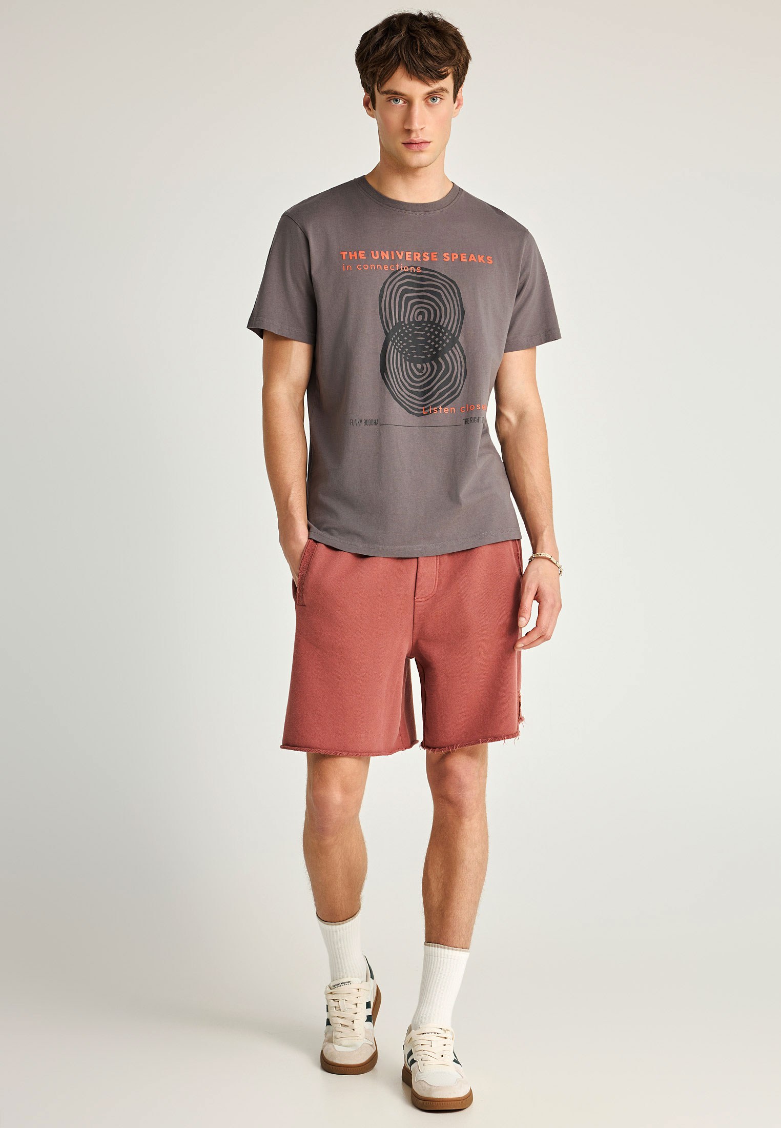 Men's Shirts Funky Buddha Beige