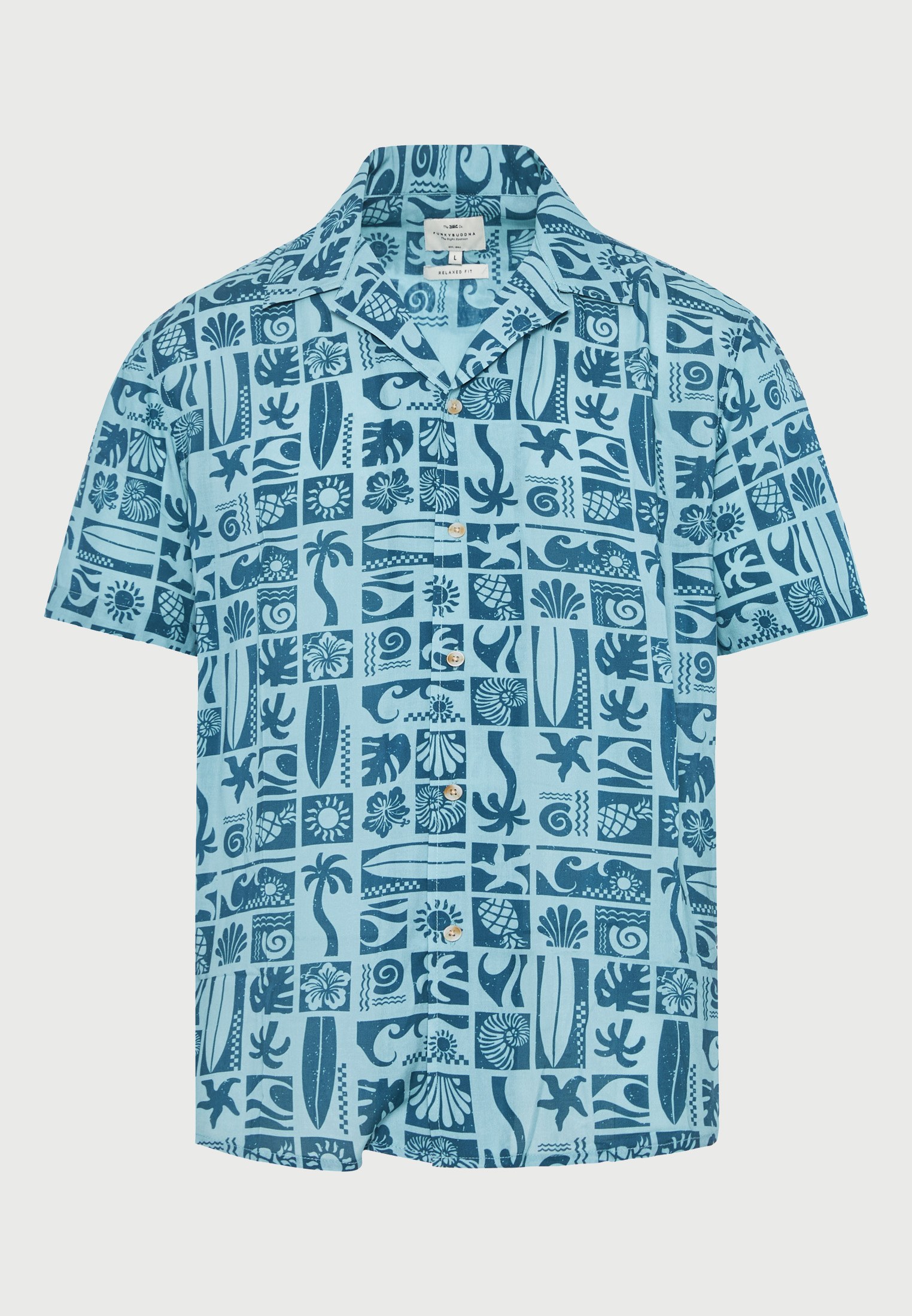 Men's Shirts Funky Buddha Blue
