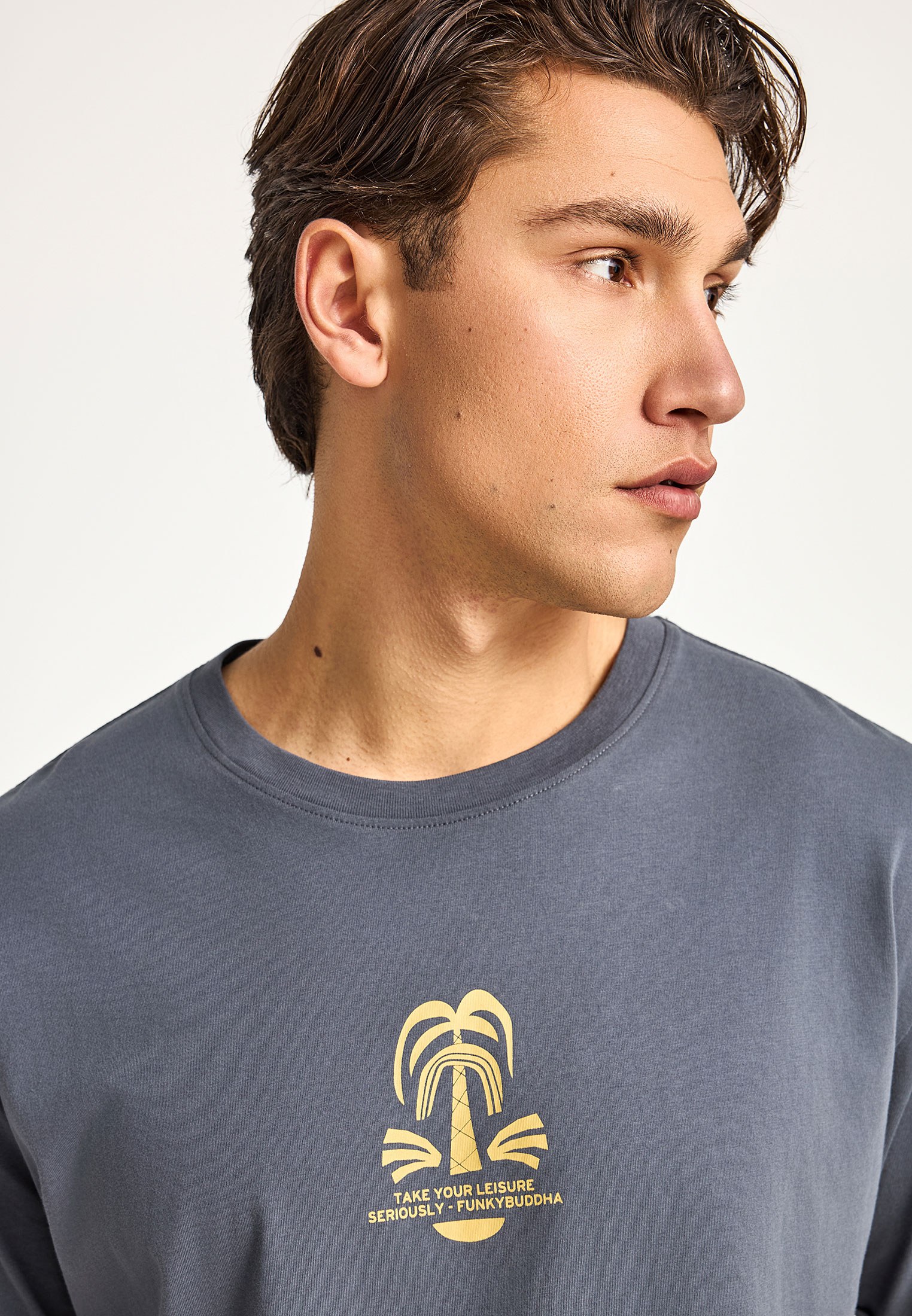 Men's Shirts Funky Buddha Gray