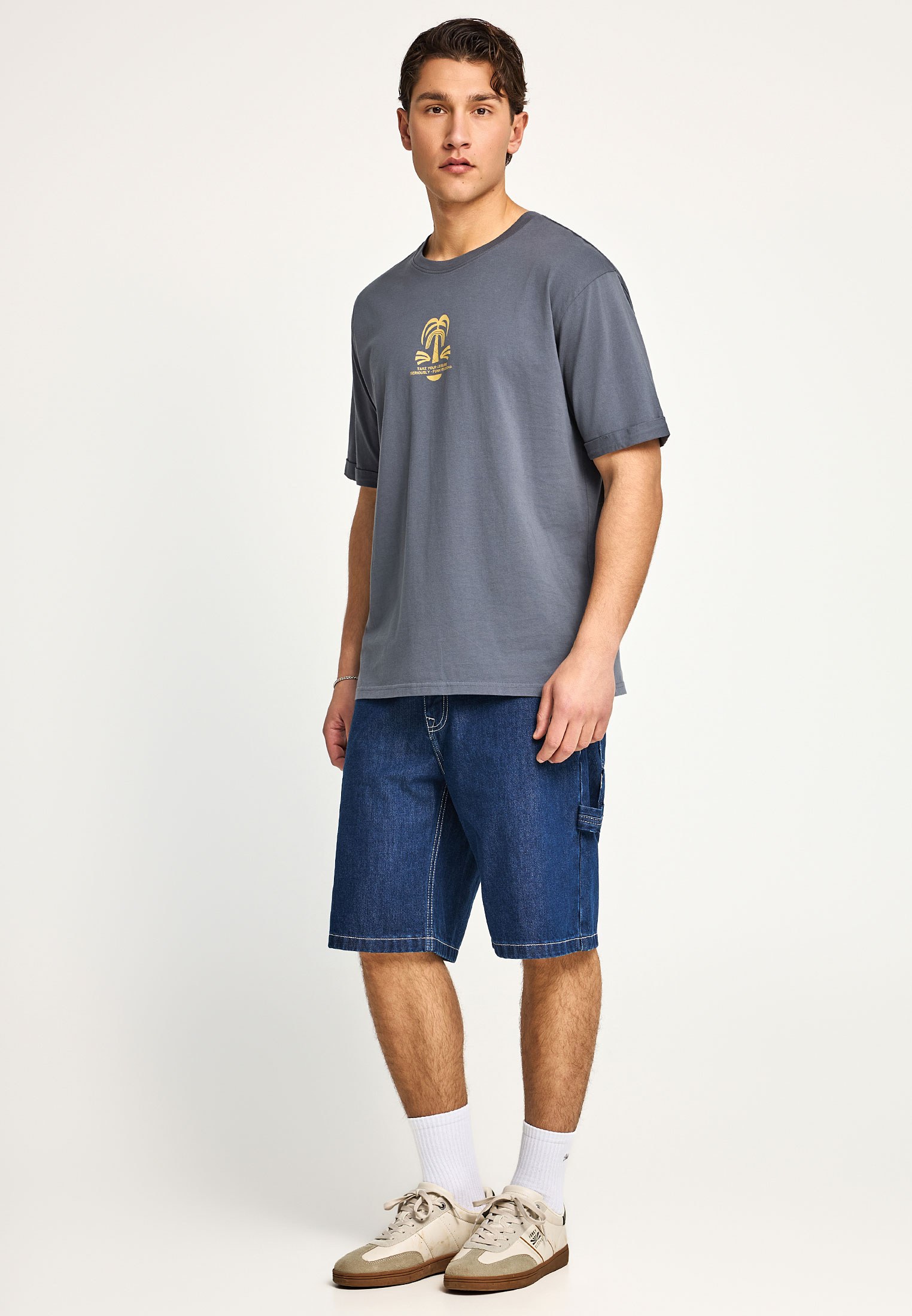 Men's Shirts Funky Buddha Gray