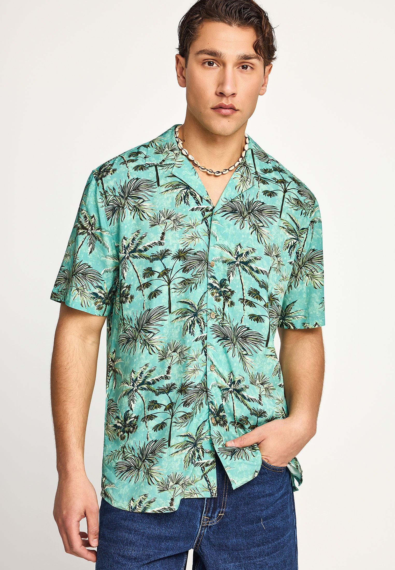 Men's Shirts Funky Buddha Blue