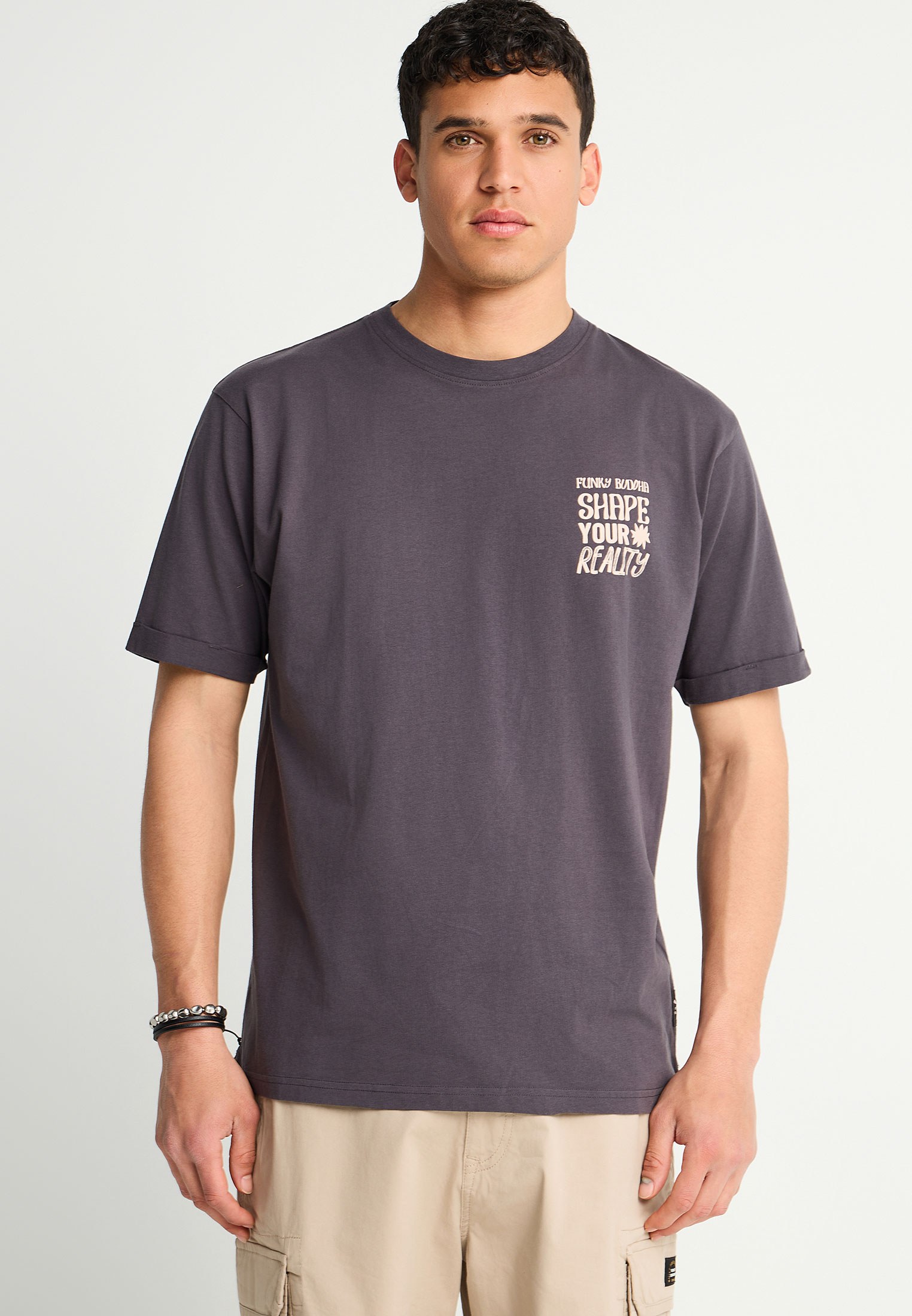 Men's Shirts Funky Buddha Gray