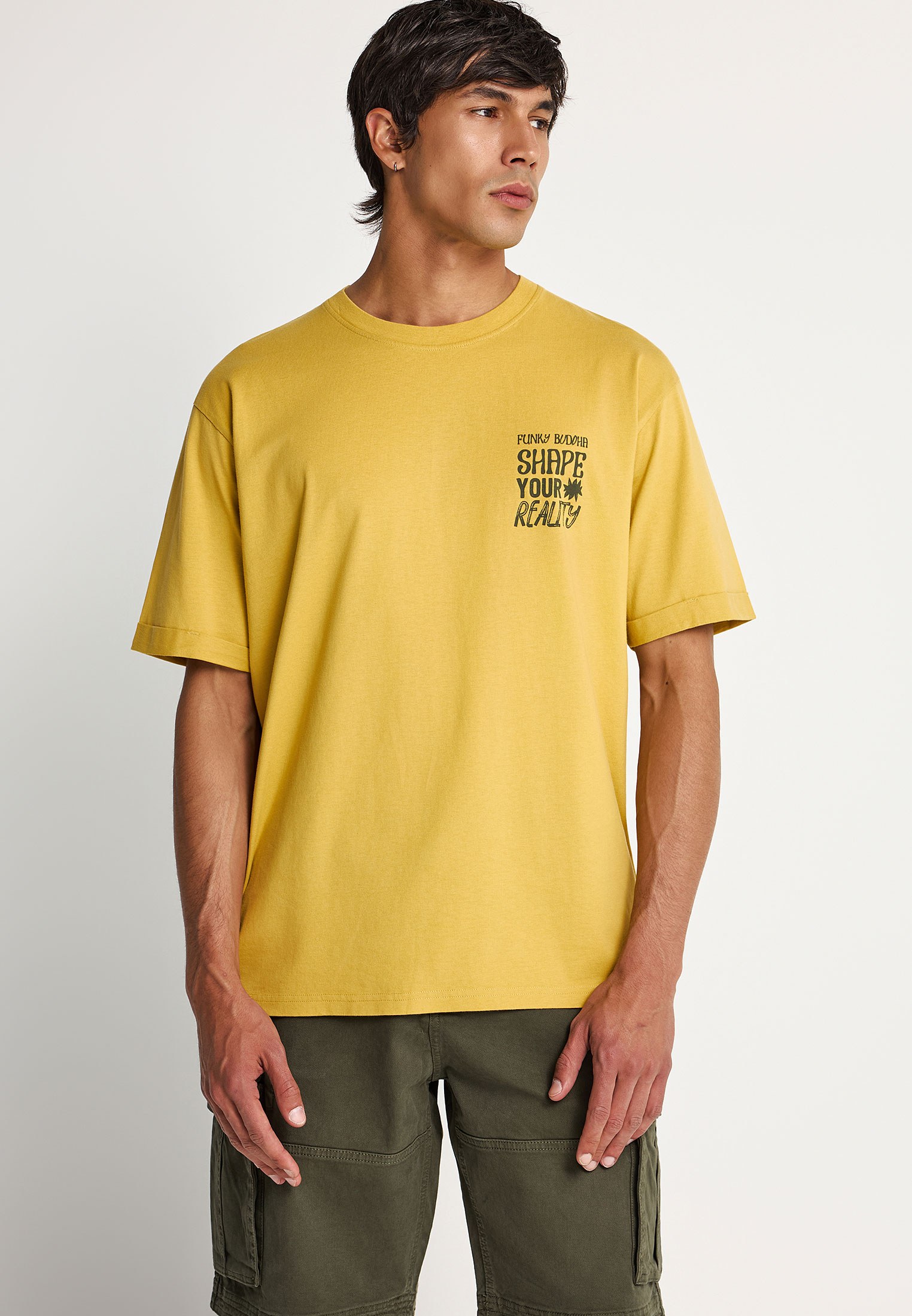 T-shirt με τύπωμα στην πλάτη