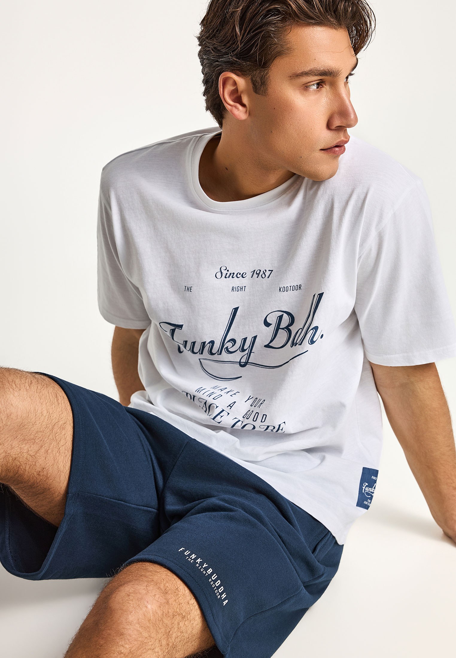 Men's Shorts Funky Buddha Navy