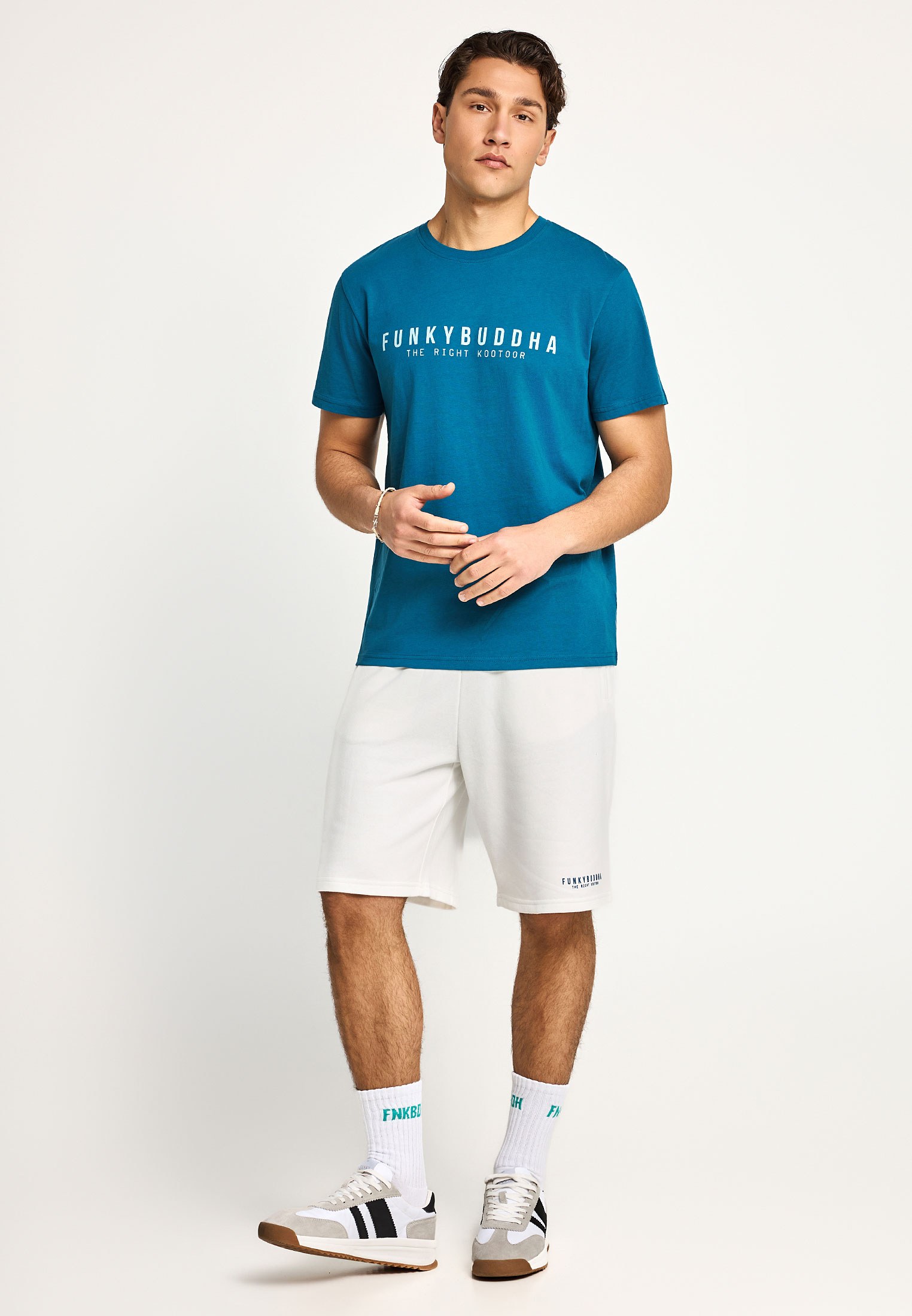 Men's Shorts Funky Buddha White