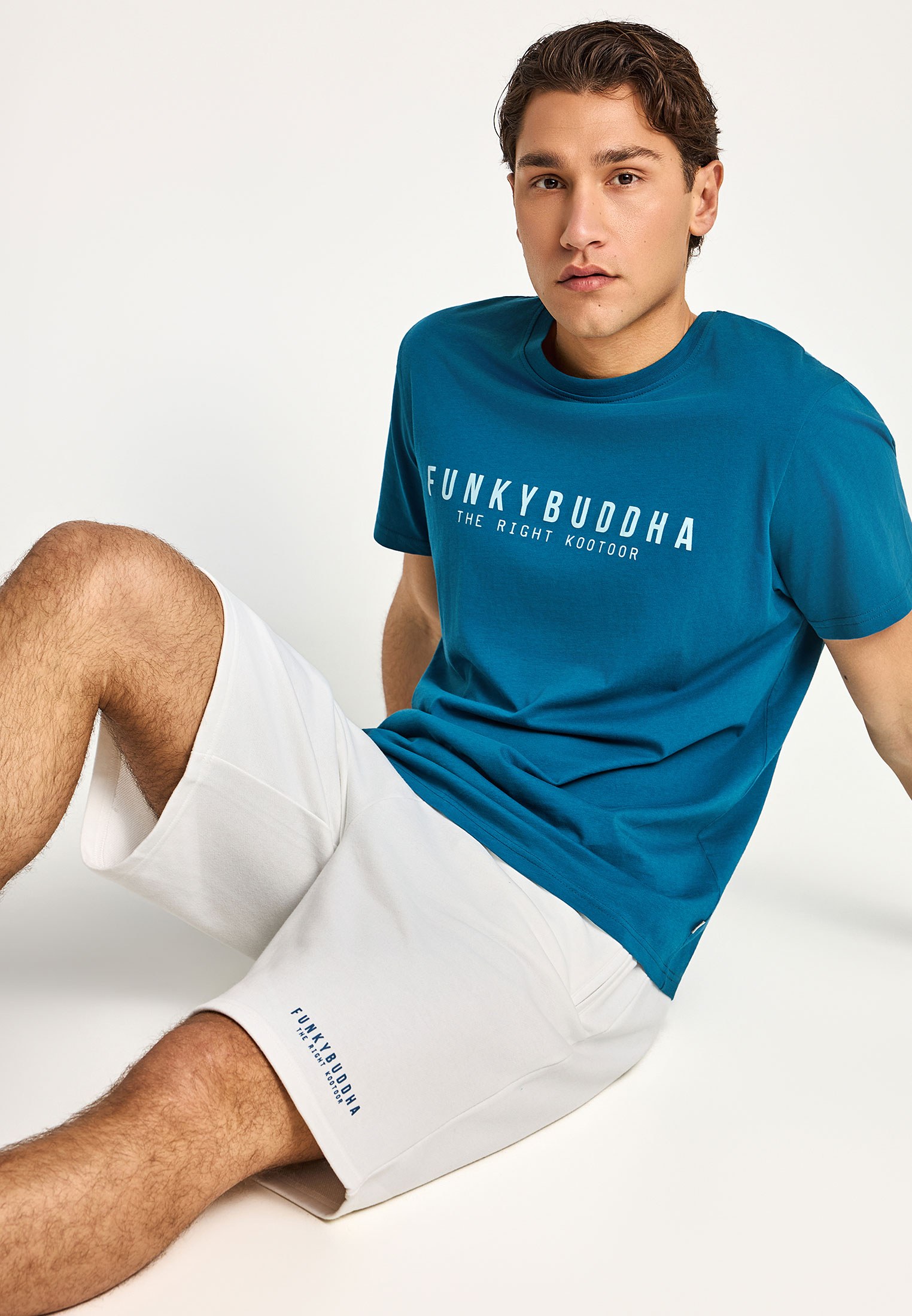 Men's Shorts Funky Buddha White