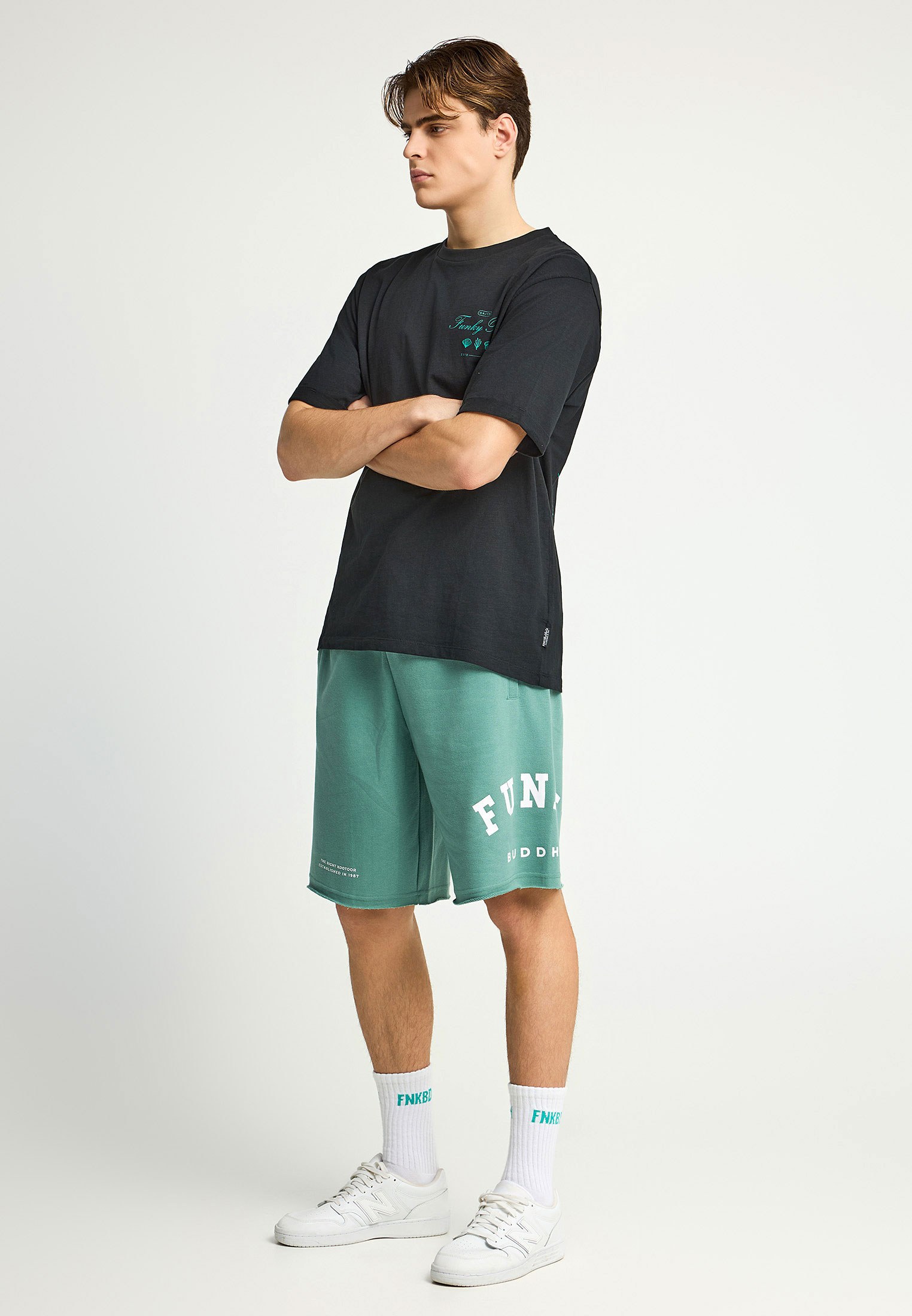 Men's Shorts Funky Buddha Green