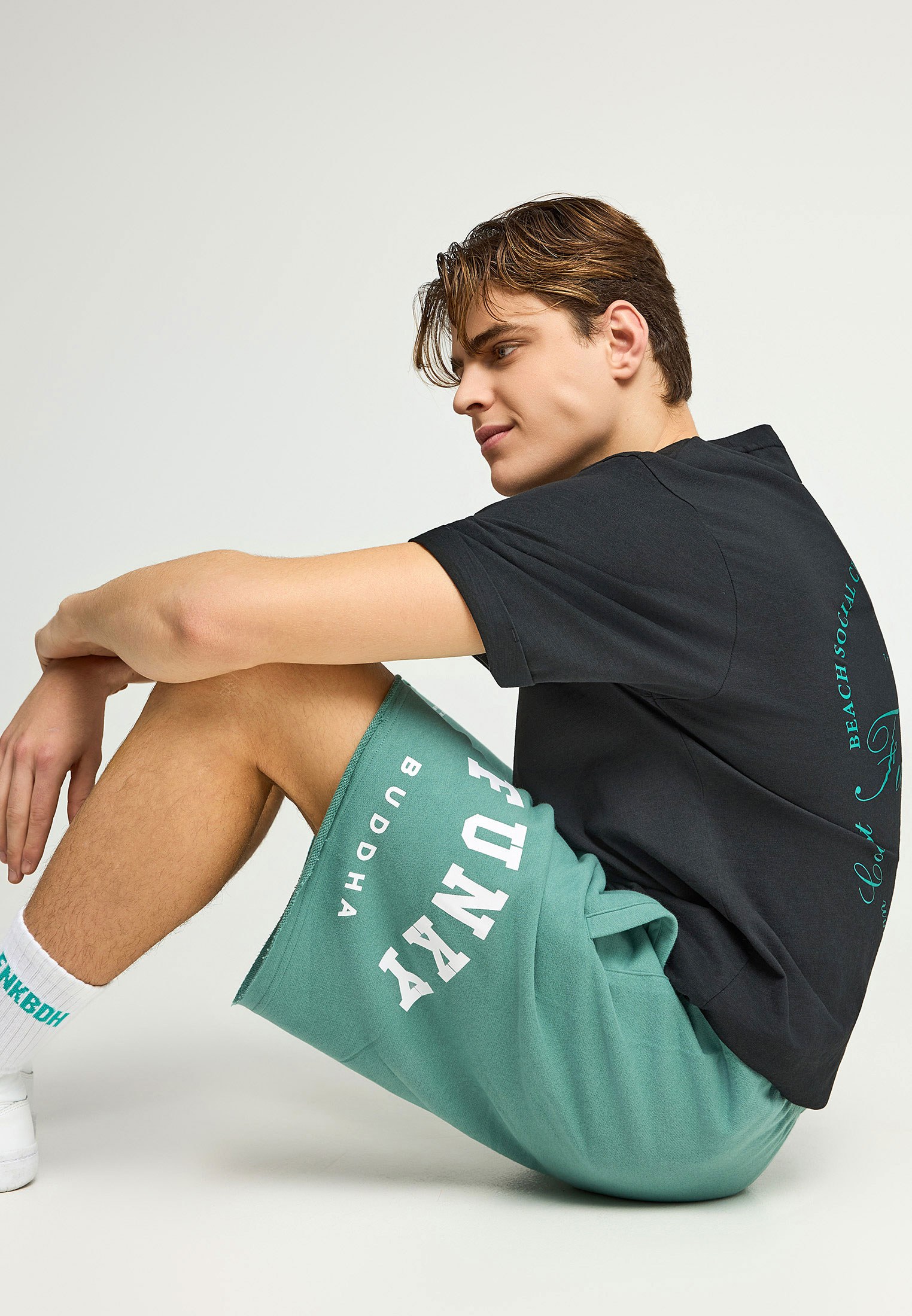 Men's Shorts Funky Buddha Green