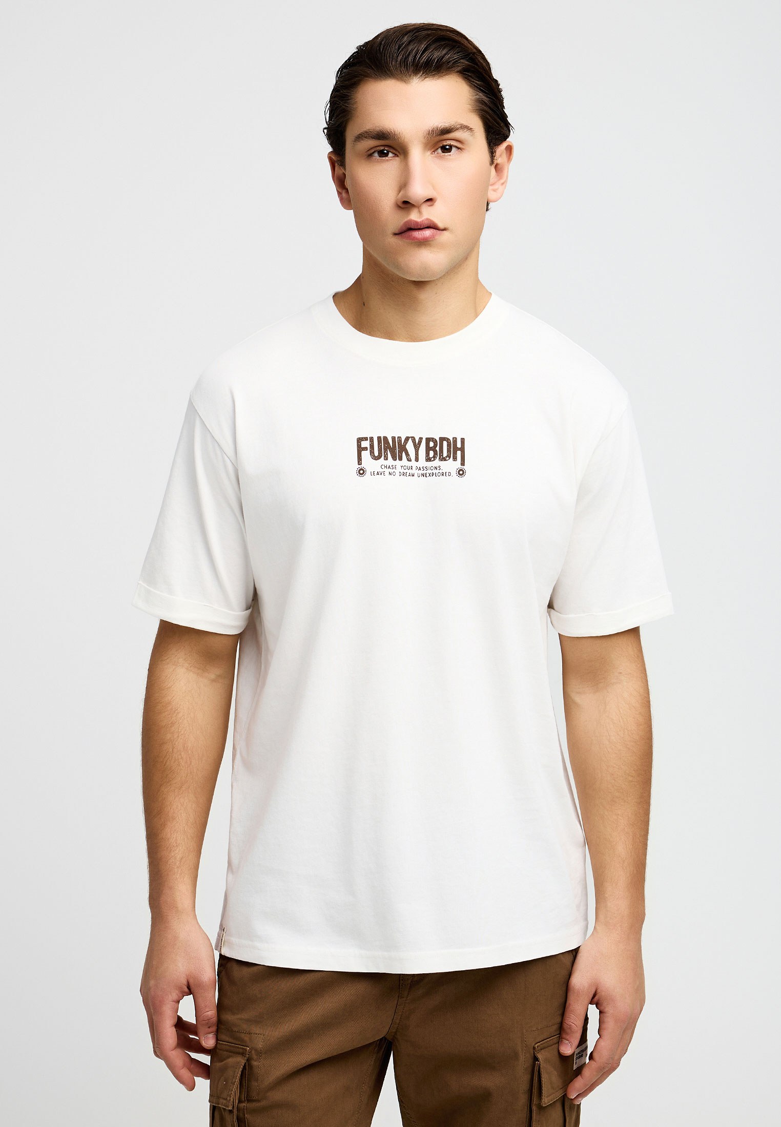 Men's Shirts Funky Buddha White