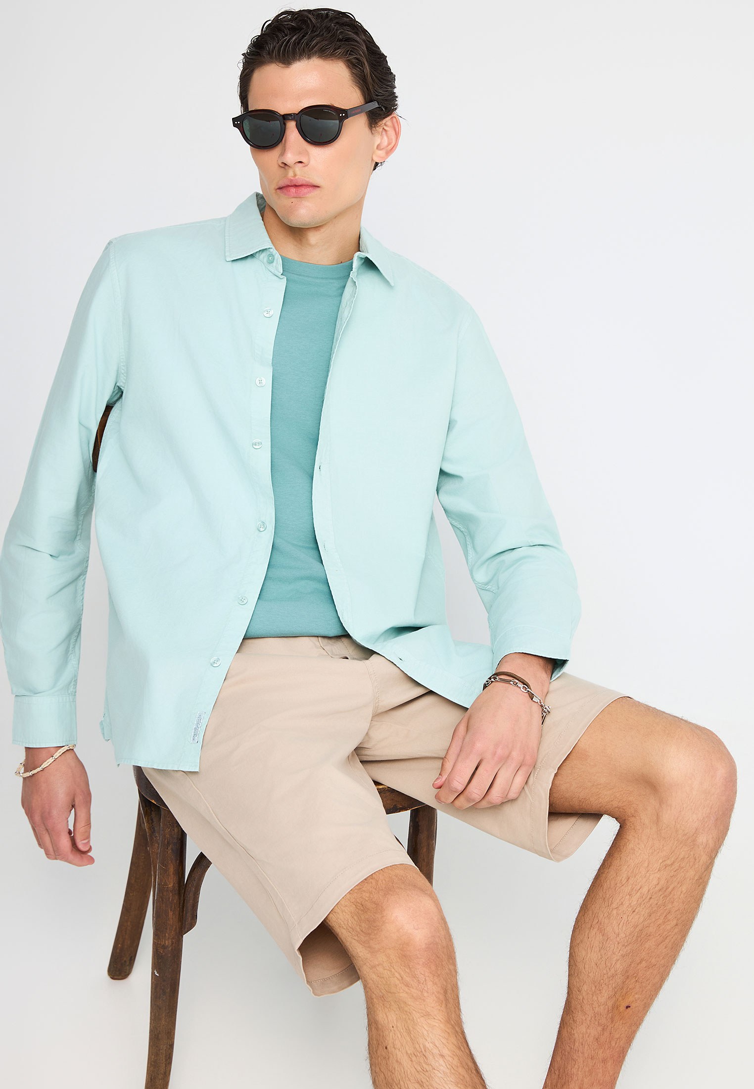 Men's Shirts Funky Buddha Blue