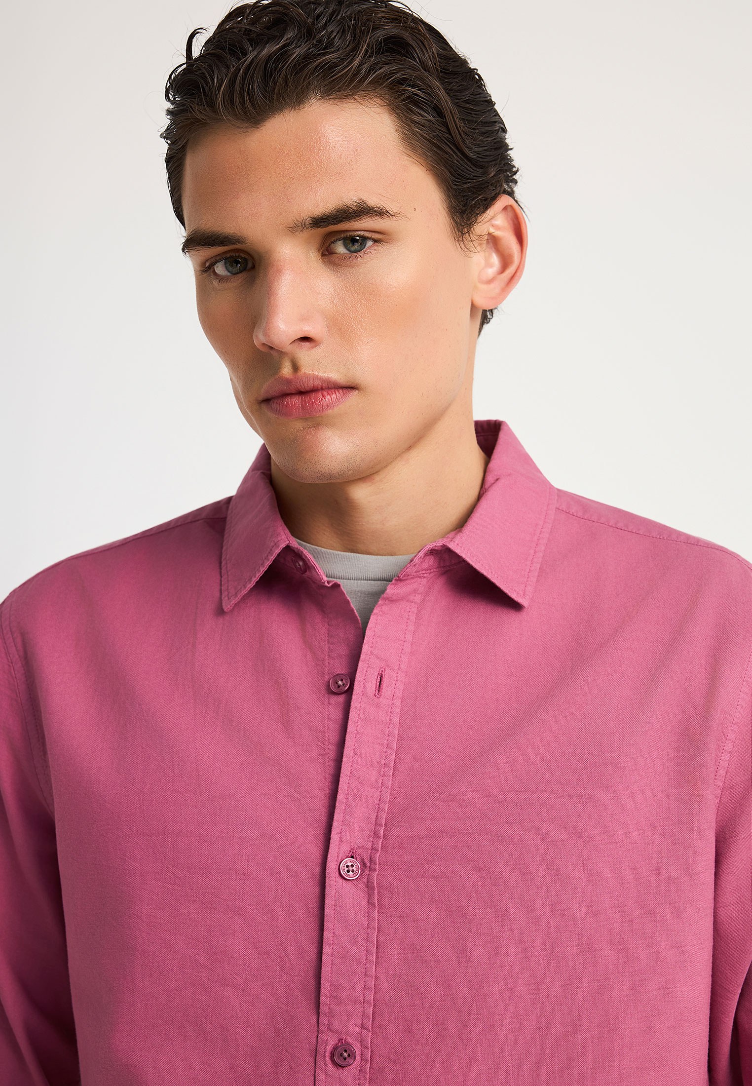 Men's Shirts Funky Buddha Purple