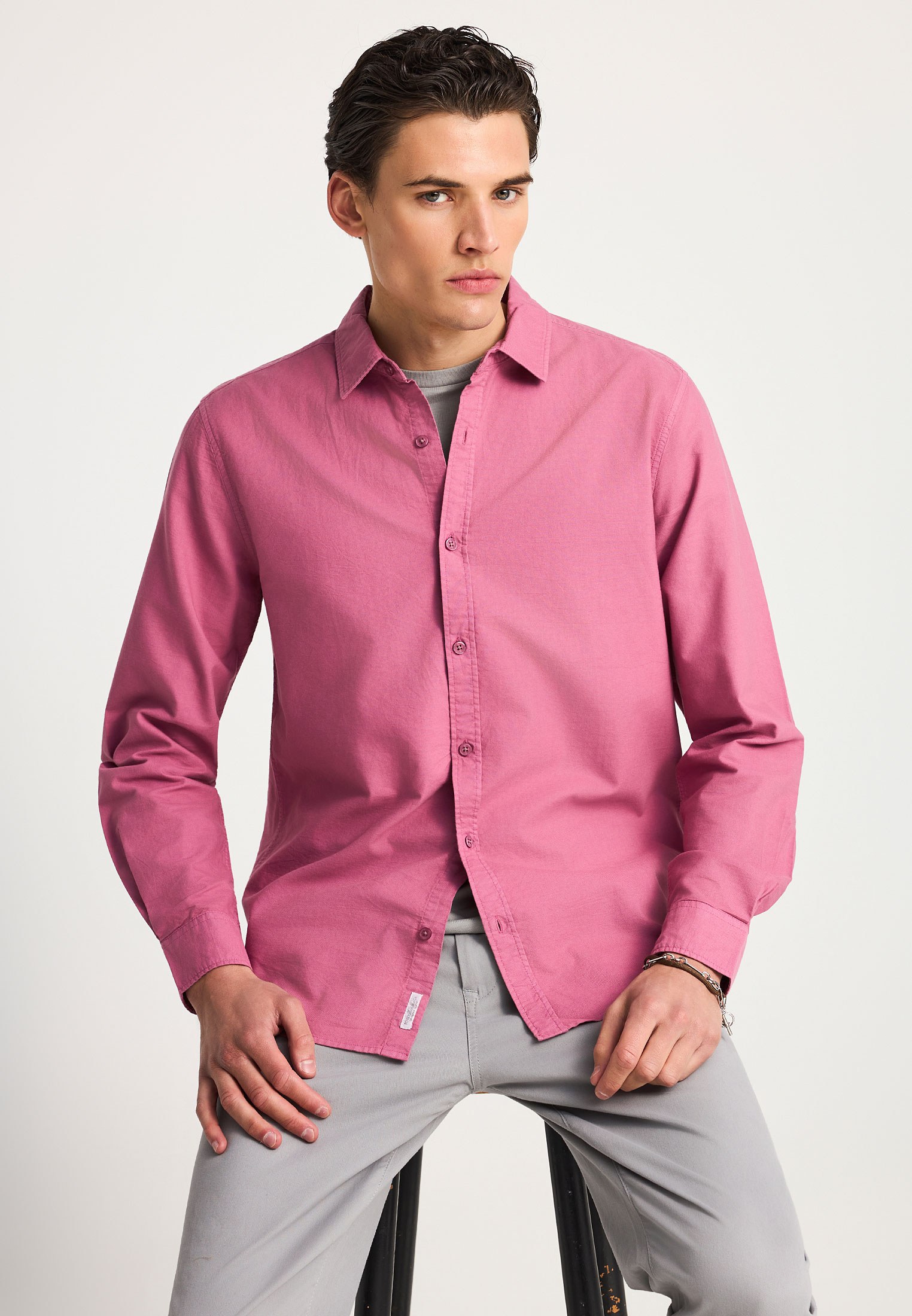 Men's Shirts Funky Buddha Purple
