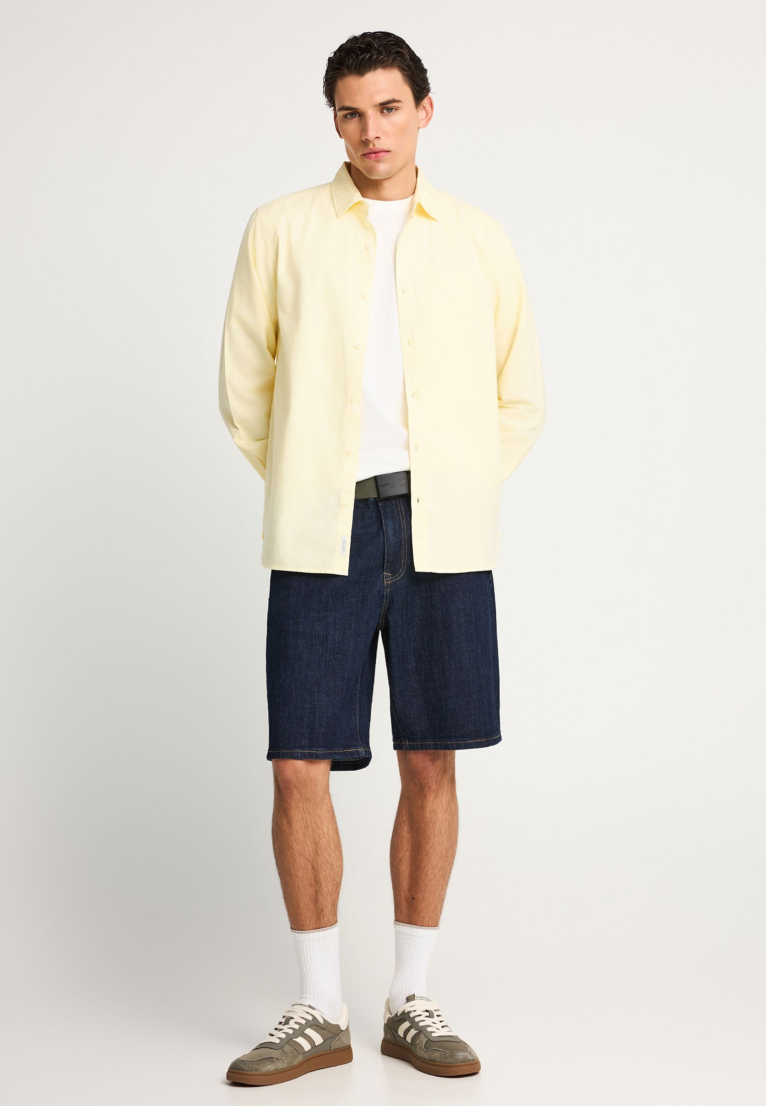 Men's Shirts Funky Buddha Yellow