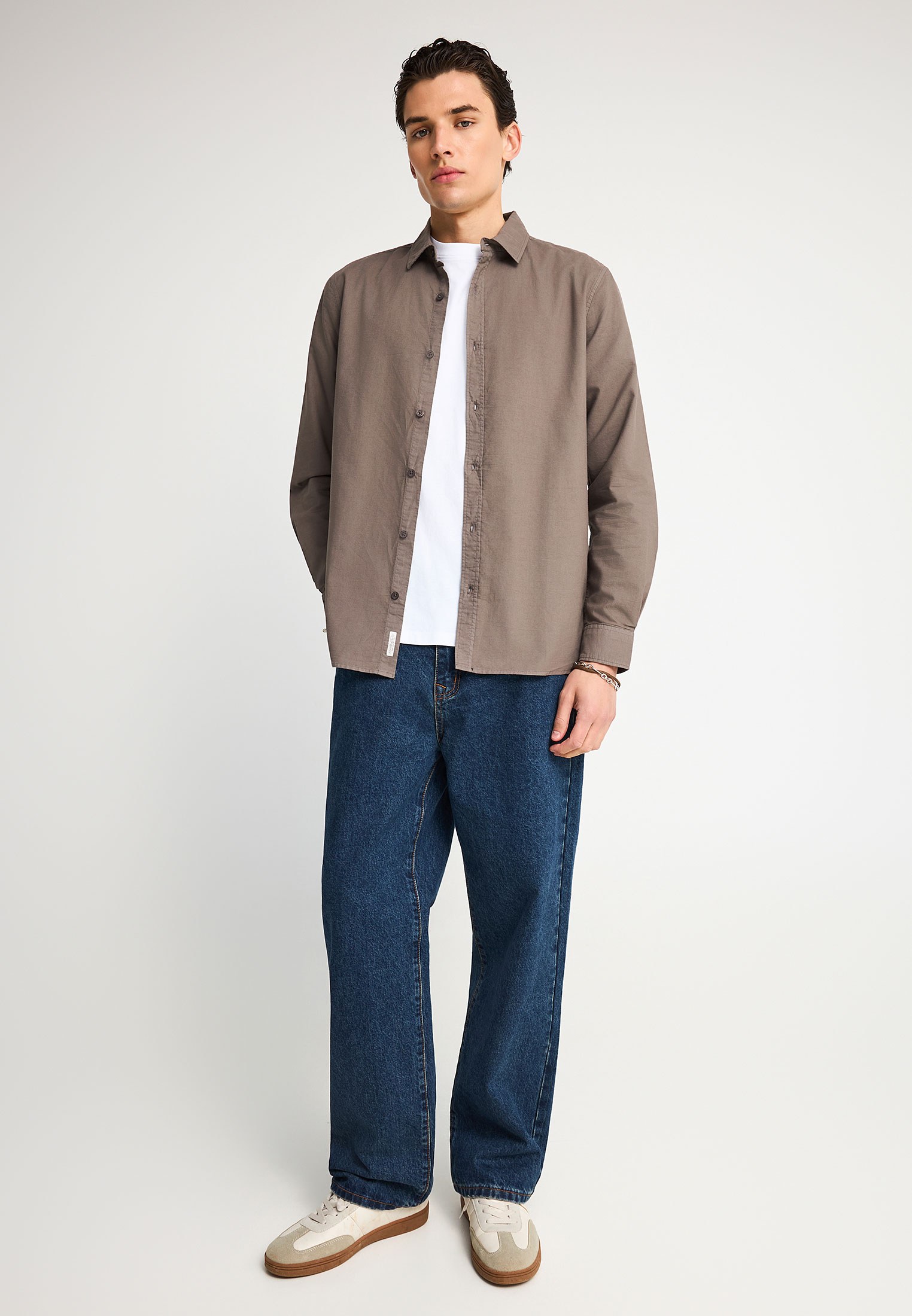 Men's Shirts Funky Buddha Beige