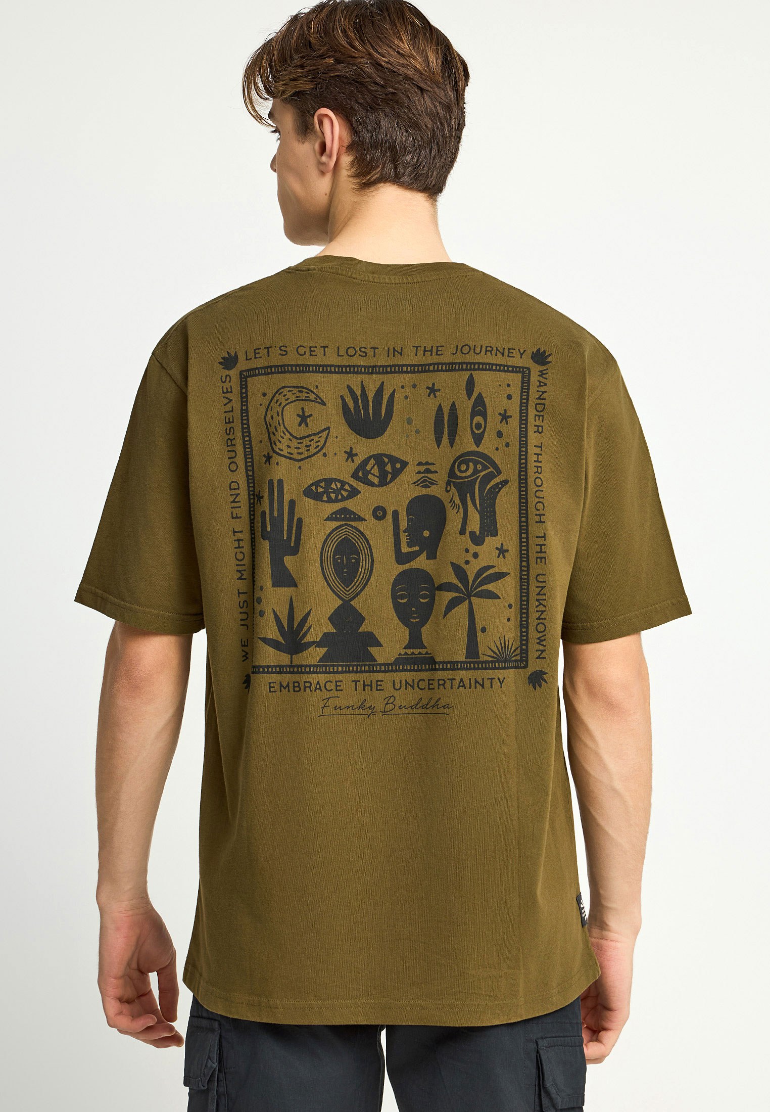 Men's Shirts Funky Buddha Olive