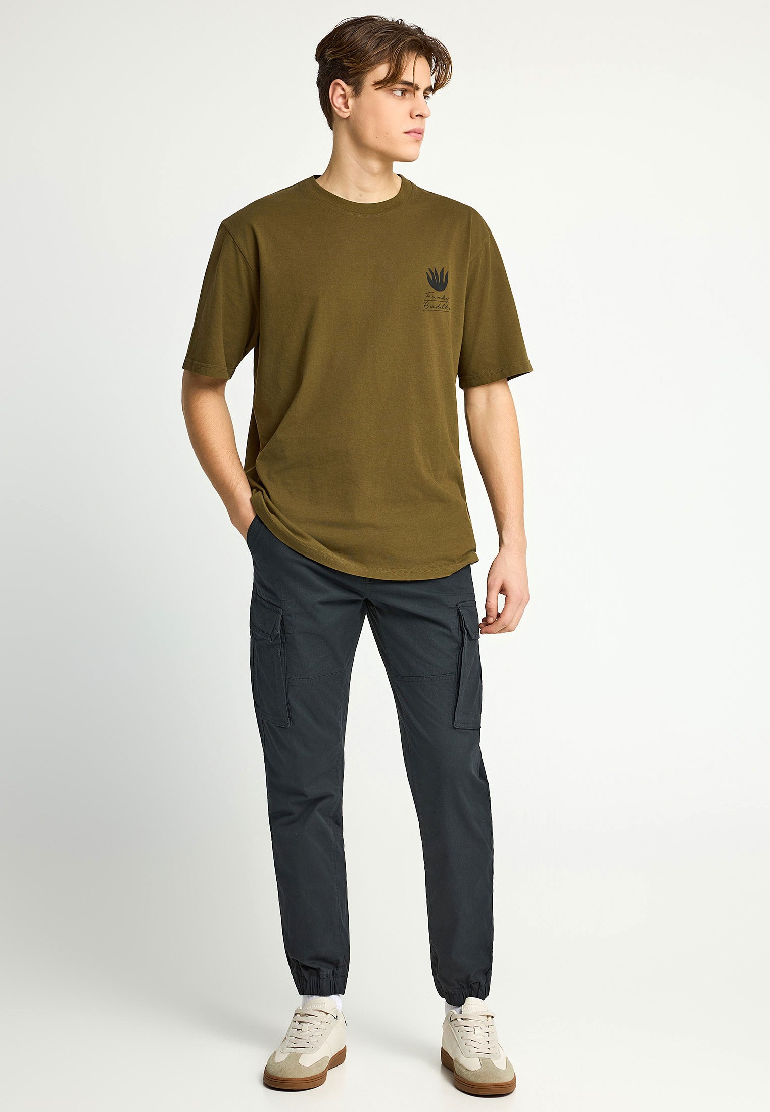 Men's Shirts Funky Buddha Olive