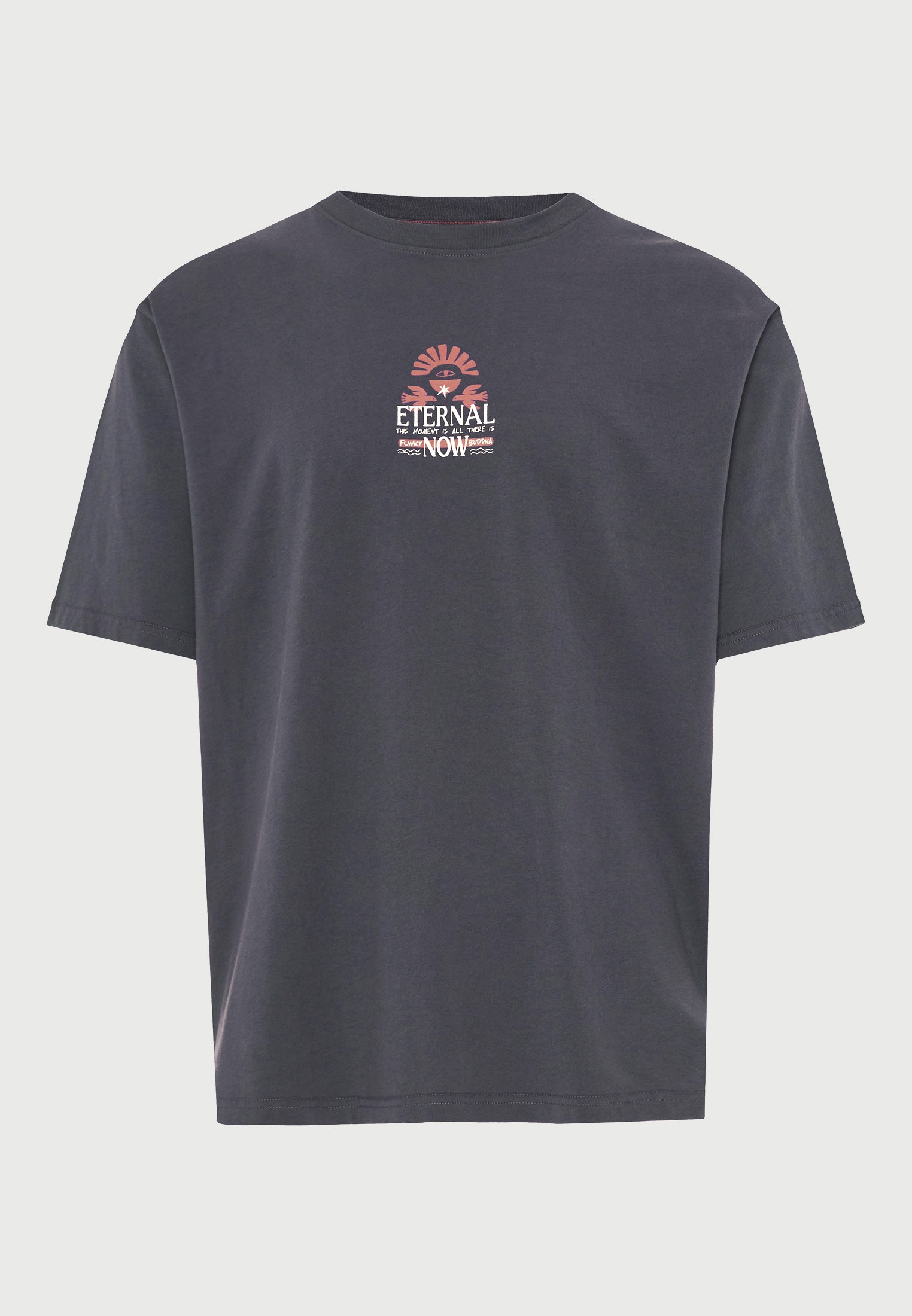 T-shirt με τύπωμα στην πλάτη