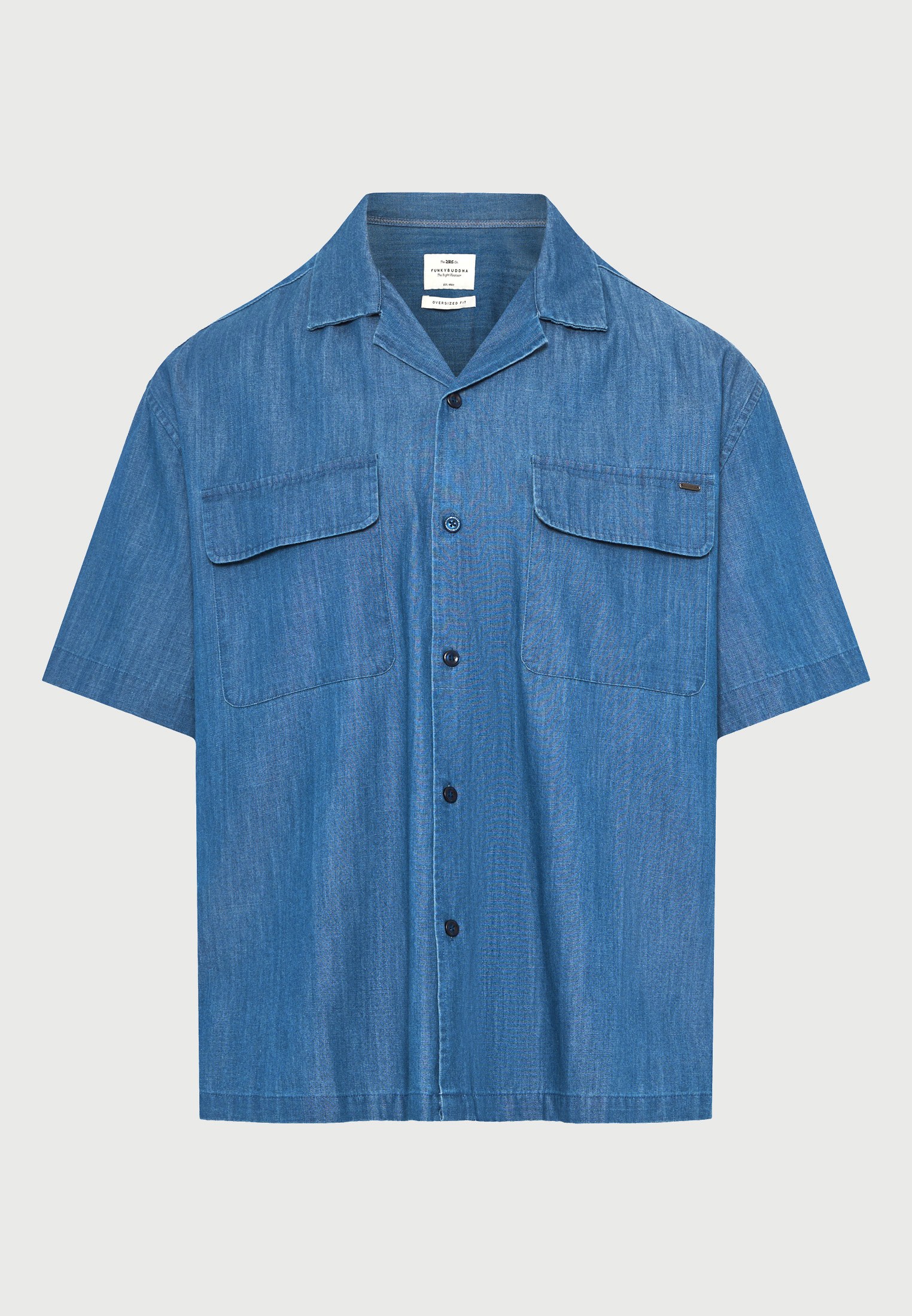 Men's Shirts Funky Buddha Blue